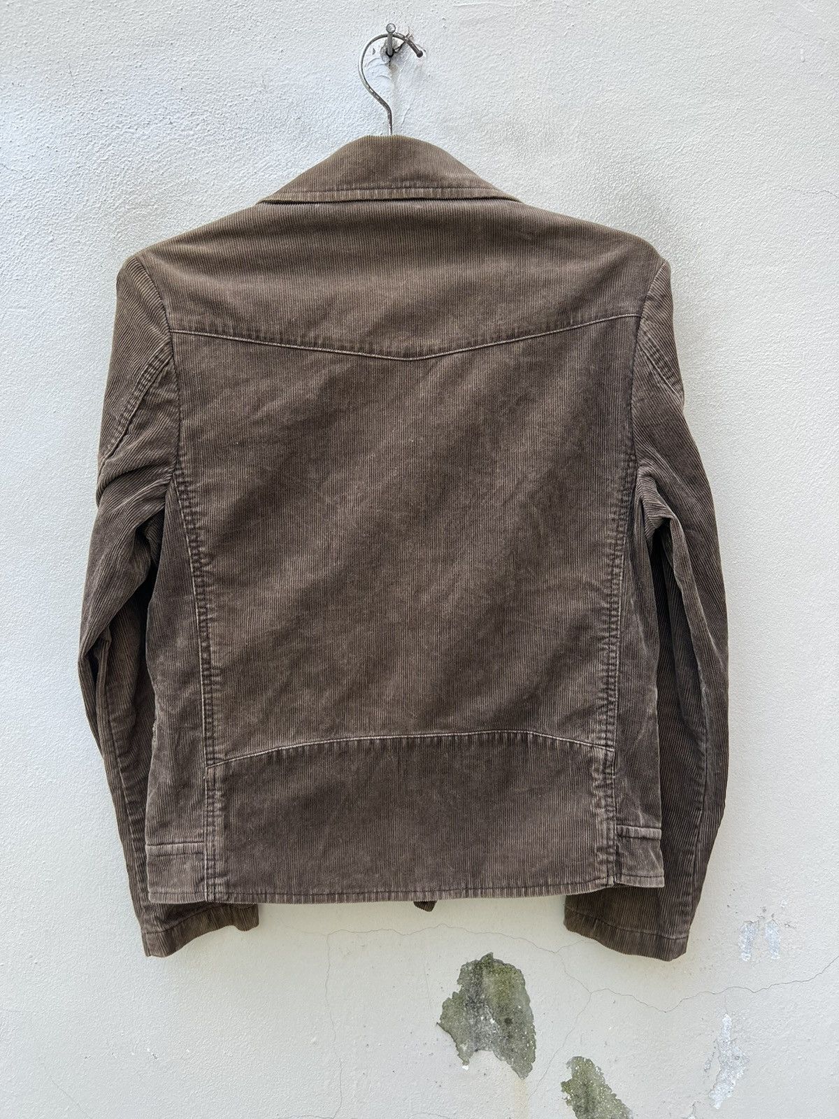 United Arrows United Arrows Double Collar Corduroy Stripe Punk Rock Jacket Size US S / EU 44-46 / 1 - 11 Thumbnail