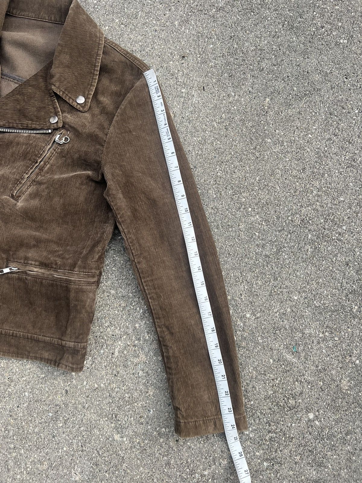 United Arrows United Arrows Double Collar Corduroy Stripe Punk Rock Jacket Size US S / EU 44-46 / 1 - 3 Thumbnail