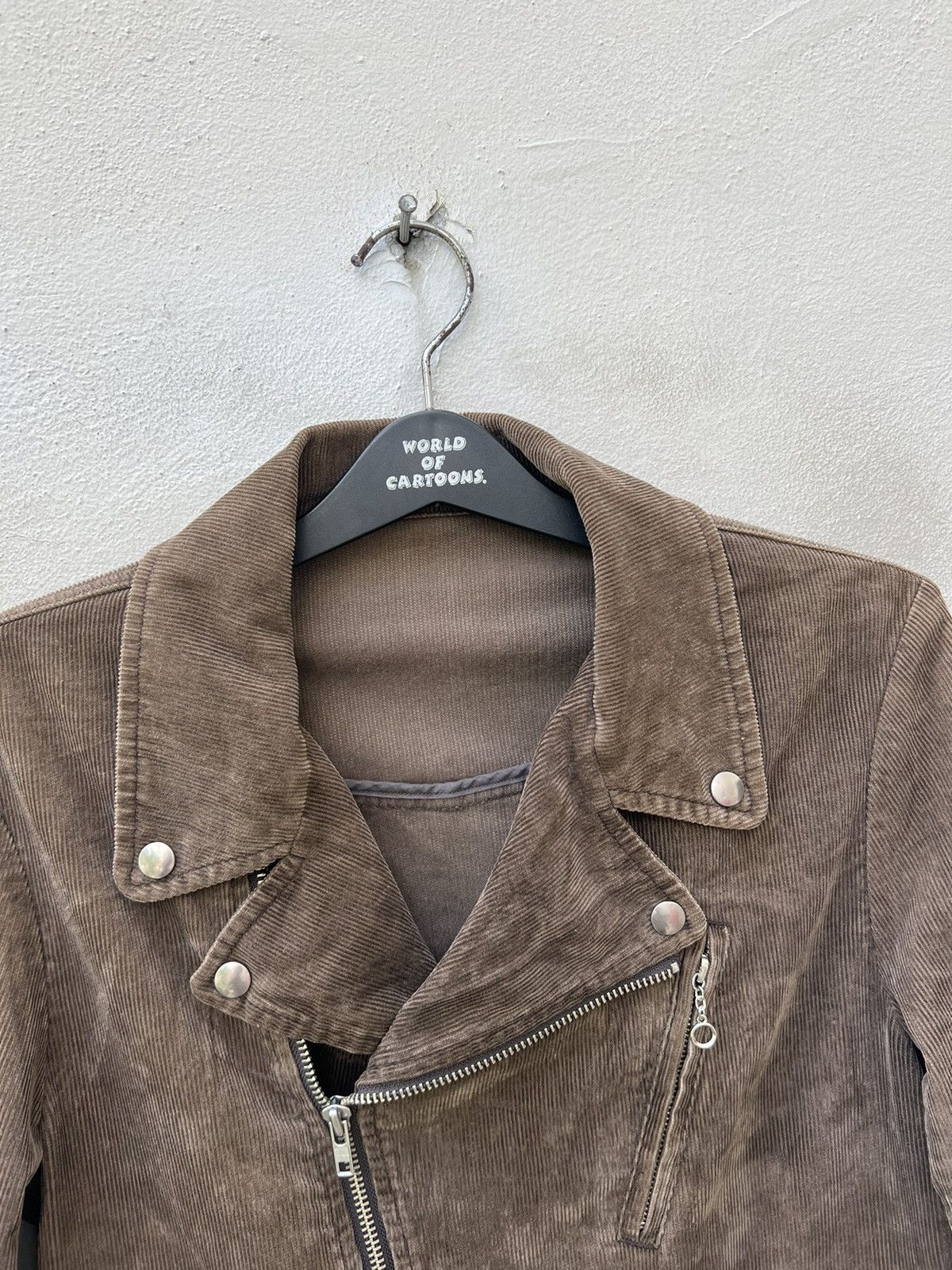 United Arrows United Arrows Double Collar Corduroy Stripe Punk Rock Jacket Size US S / EU 44-46 / 1 - 7 Thumbnail