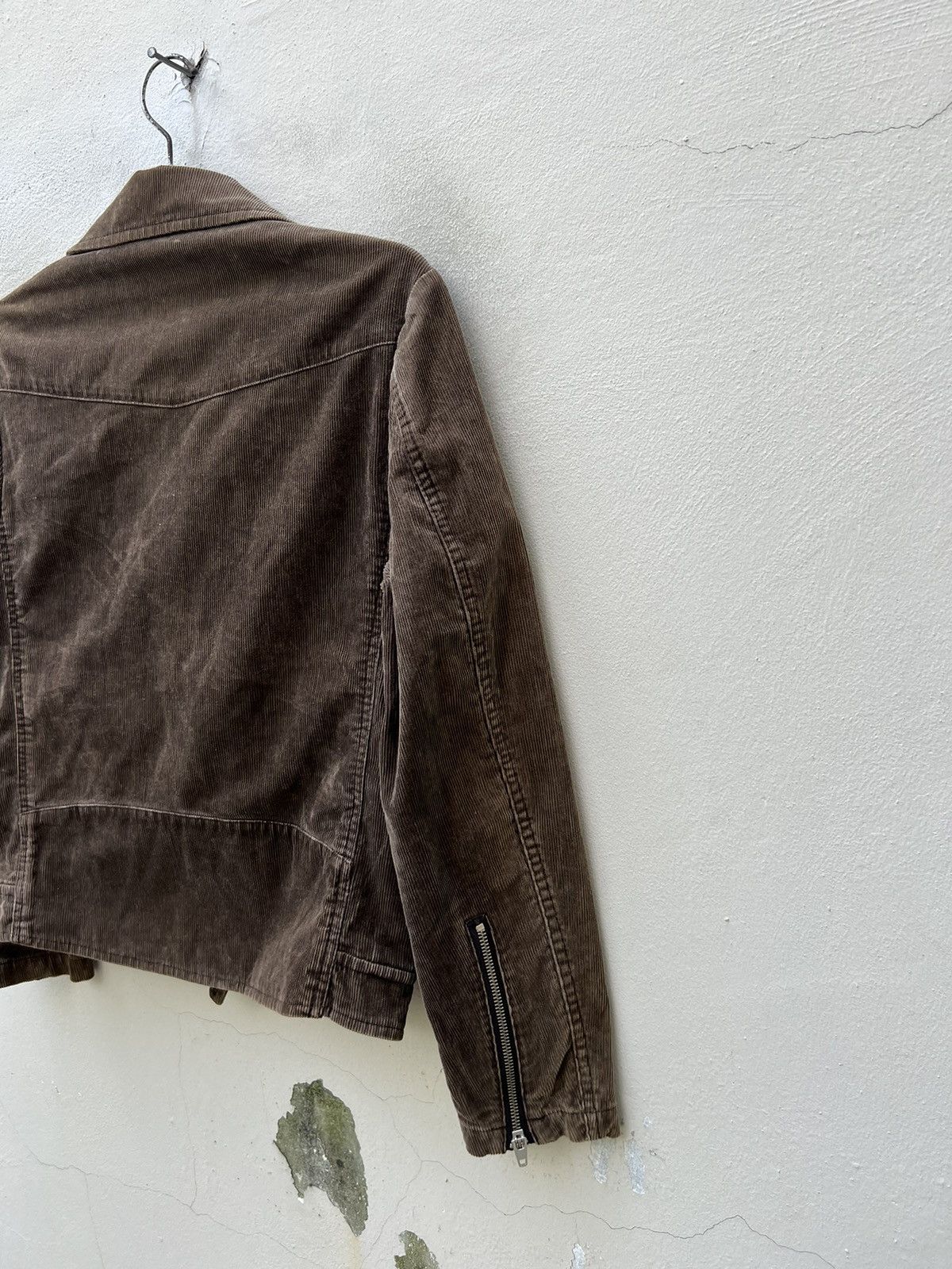 United Arrows United Arrows Double Collar Corduroy Stripe Punk Rock Jacket Size US S / EU 44-46 / 1 - 12 Thumbnail