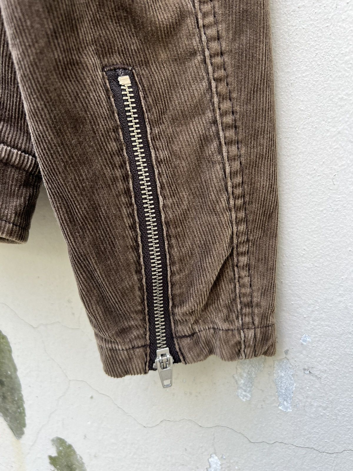 United Arrows United Arrows Double Collar Corduroy Stripe Punk Rock Jacket Size US S / EU 44-46 / 1 - 13 Thumbnail