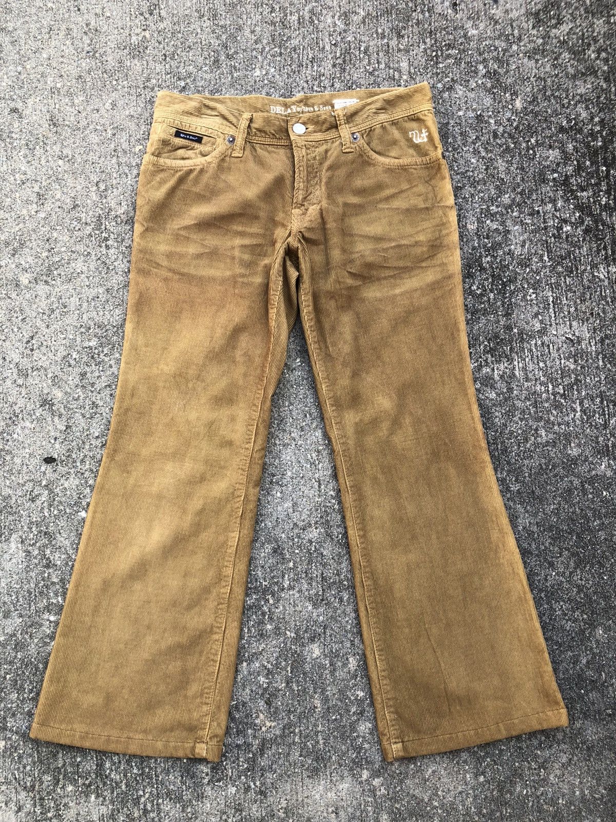 image of Devilock x Needles Ufin & Sons Japan Corduroy Boot Cut Jeans Flare, Men's (Size 32)