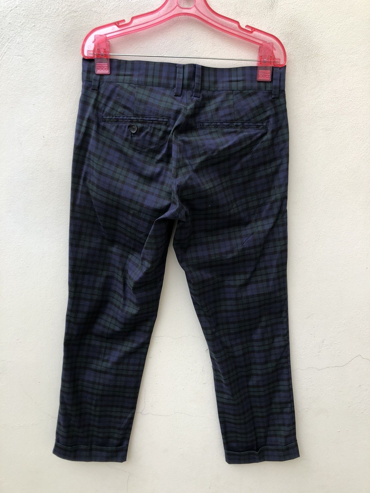 NO ID NWT Japan Brand No ID. Checks Cropped Trouser Cuff Hem Pant Size US 30 / EU 46 - 8 Thumbnail