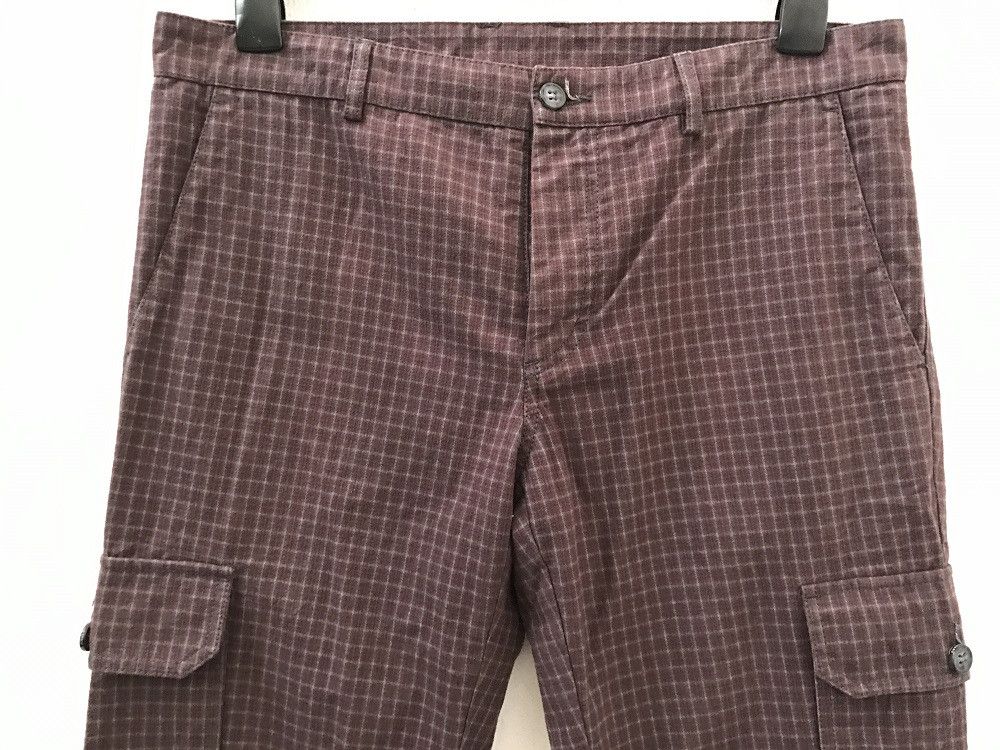 Iceberg Made in Italy Checkered Check Cargo Trouser Pant Size US 32 / EU 48 - 2 Thumbnail