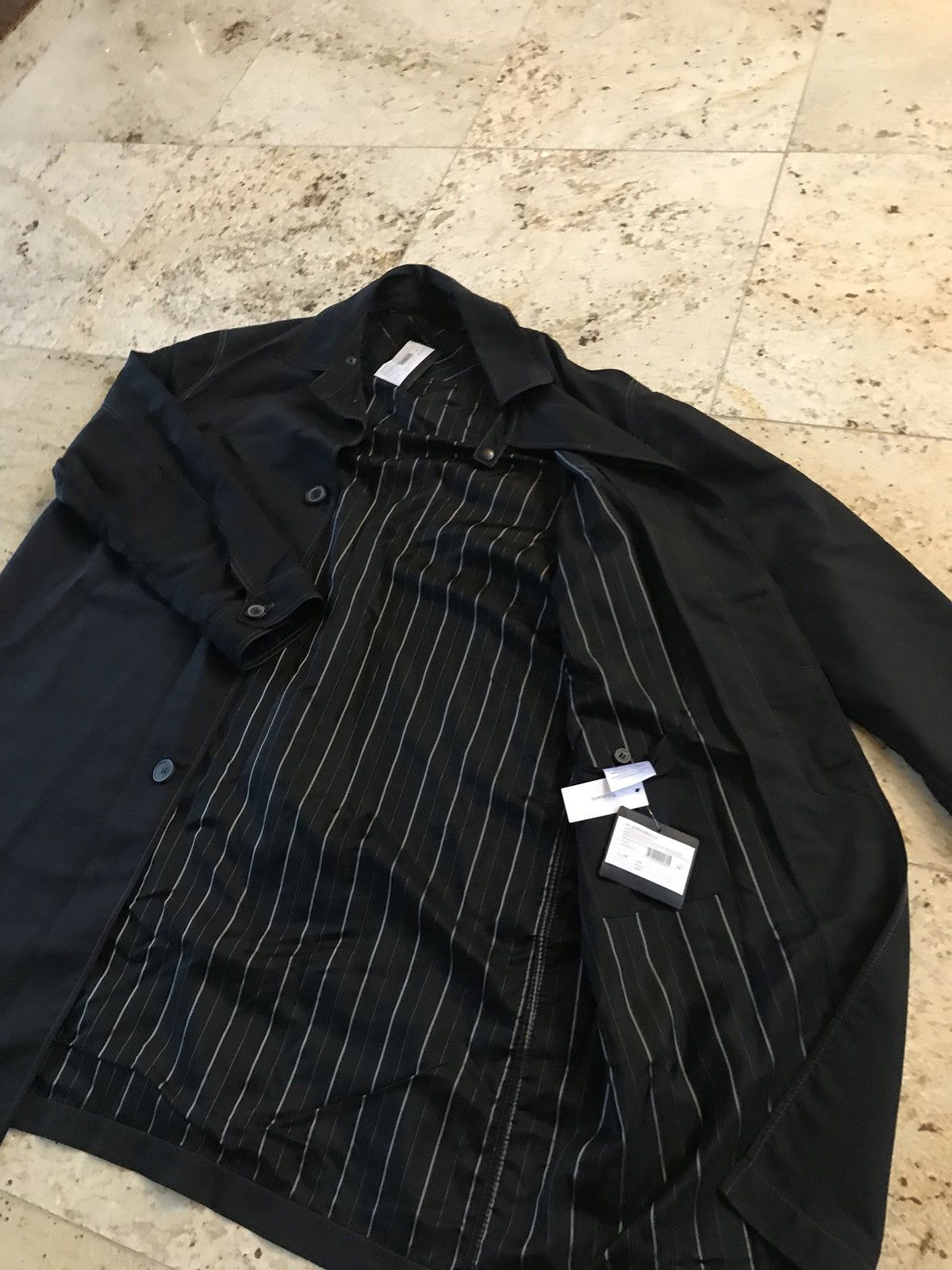 Lanvin Dropped Shoulder Rain Coat In Technical Wool Size US L / EU 52-54 / 3 - 10 Thumbnail