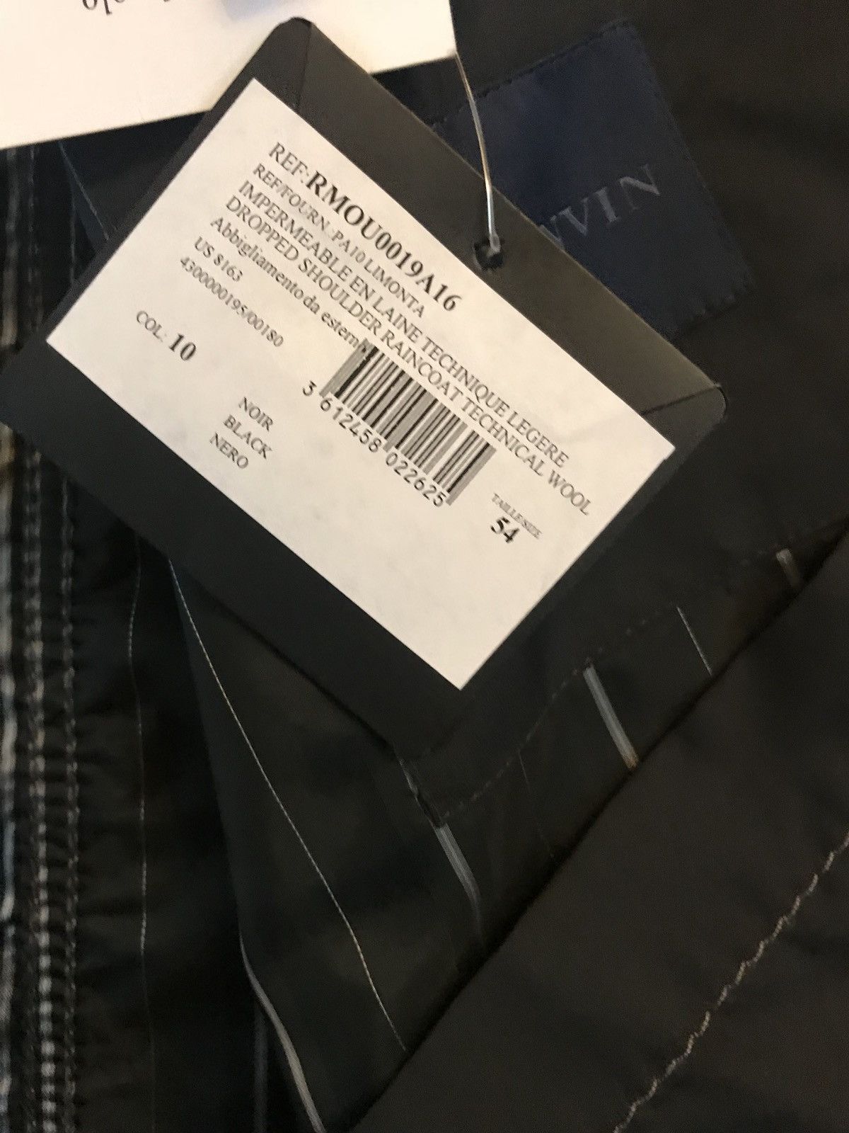 Lanvin Dropped Shoulder Rain Coat In Technical Wool Size US L / EU 52-54 / 3 - 11 Thumbnail