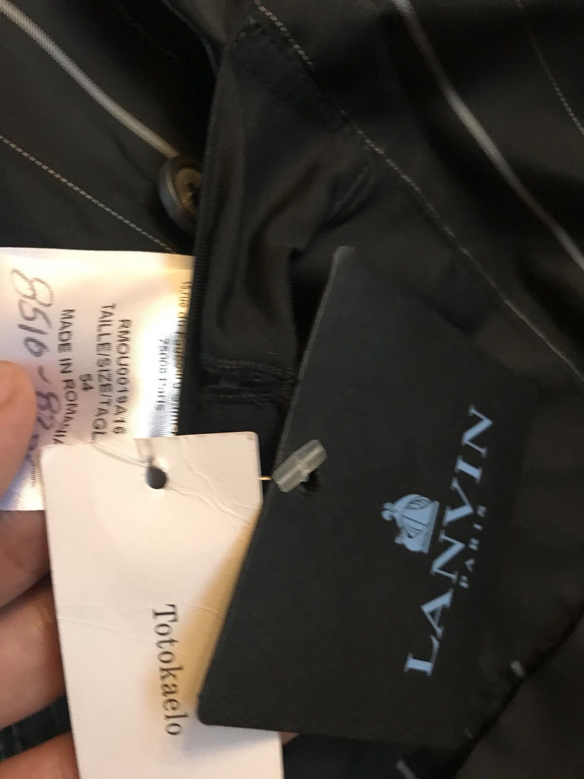 Lanvin Dropped Shoulder Rain Coat In Technical Wool Size US L / EU 52-54 / 3 - 12 Thumbnail