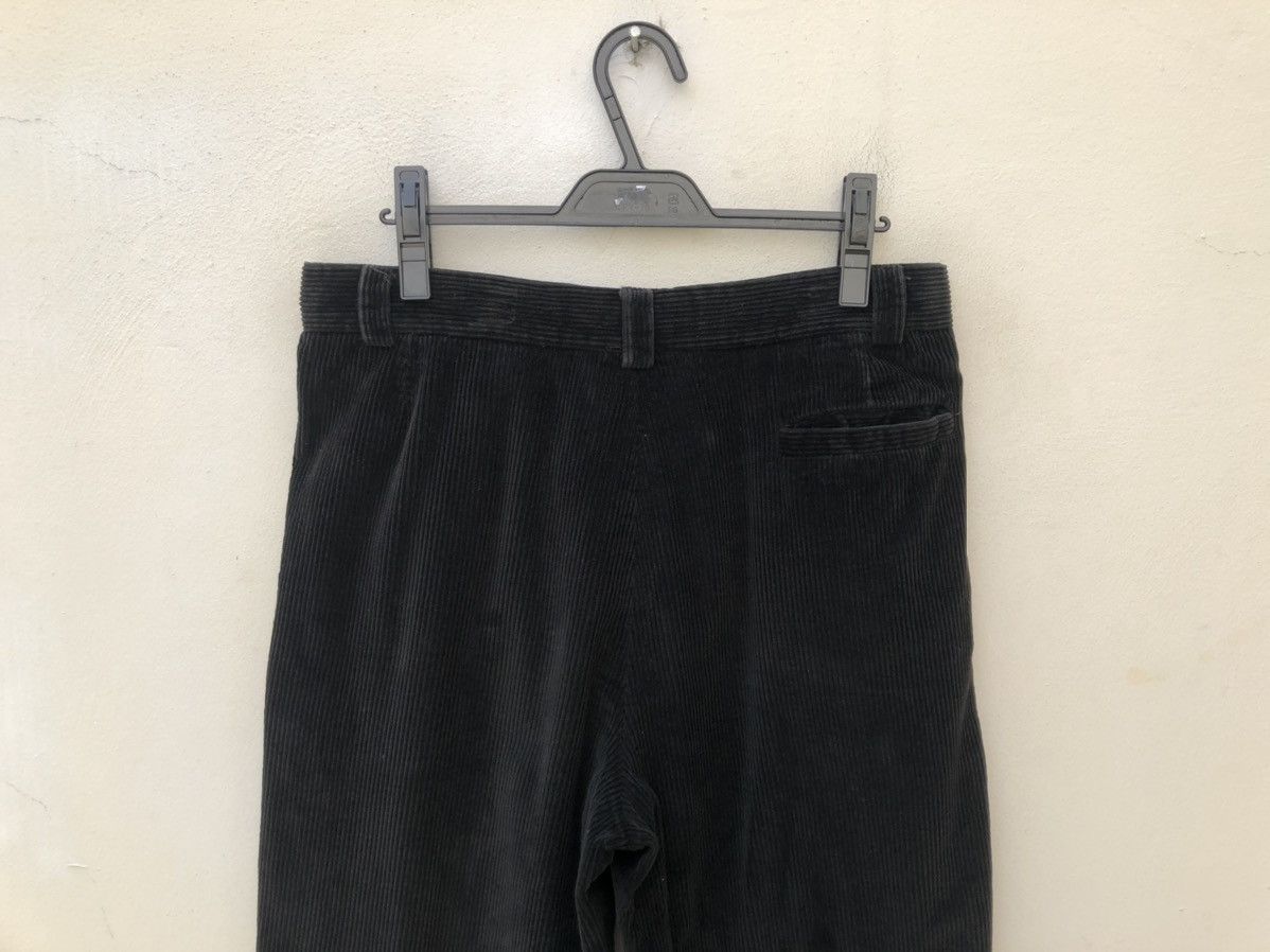 Versace Vintage Gianni Versace Couture Italy Black Corduroy Trouser Size US 34 / EU 50 - 12 Thumbnail