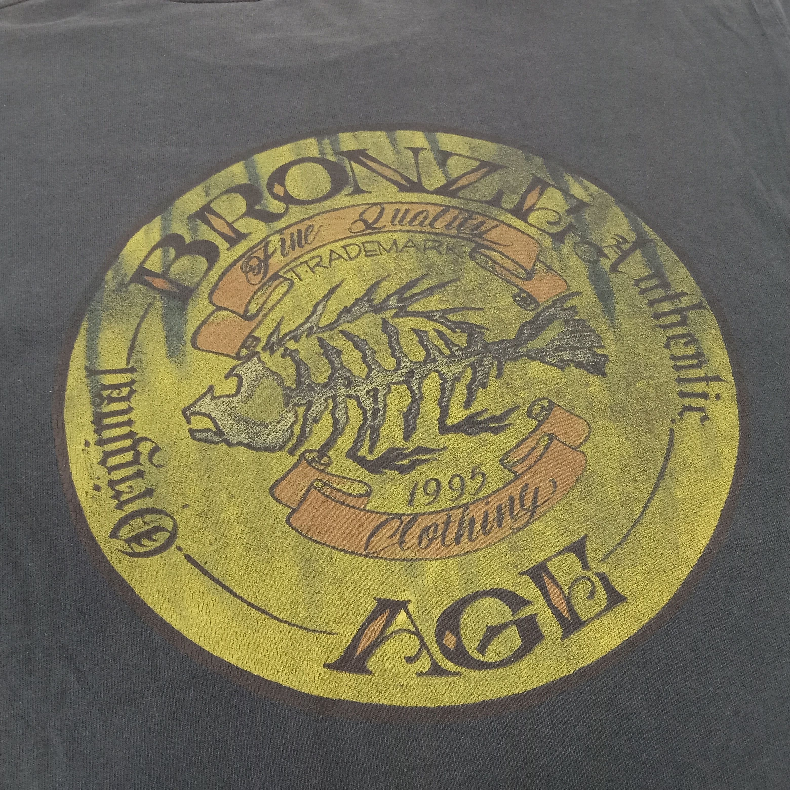 Vintage Bronze Age Surfing Style Back Print Vintage Tshirt Size US L / EU 52-54 / 3 - 2 Thumbnail
