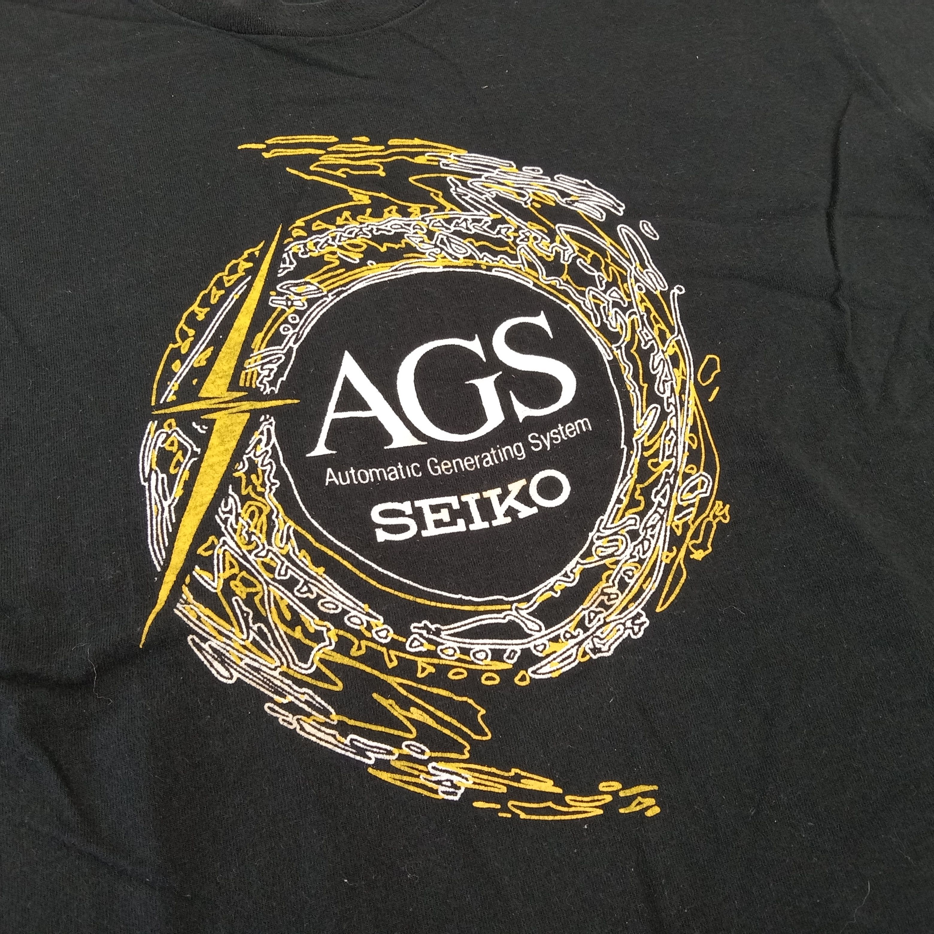 Seiko × Vintage AGS Seiko Japanese Watch Brand Center Design Vintage Tshirt Size US L / EU 52-54 / 3 - 2 Thumbnail