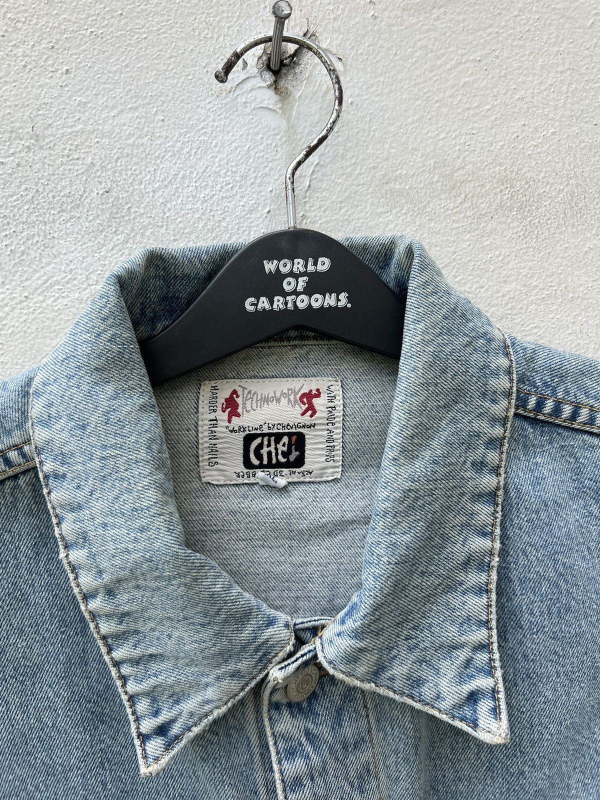 Chevignon Vintage Chevignon Paris All Over Patches Denim Trucker Size US XL / EU 56 / 4 - 7 Thumbnail