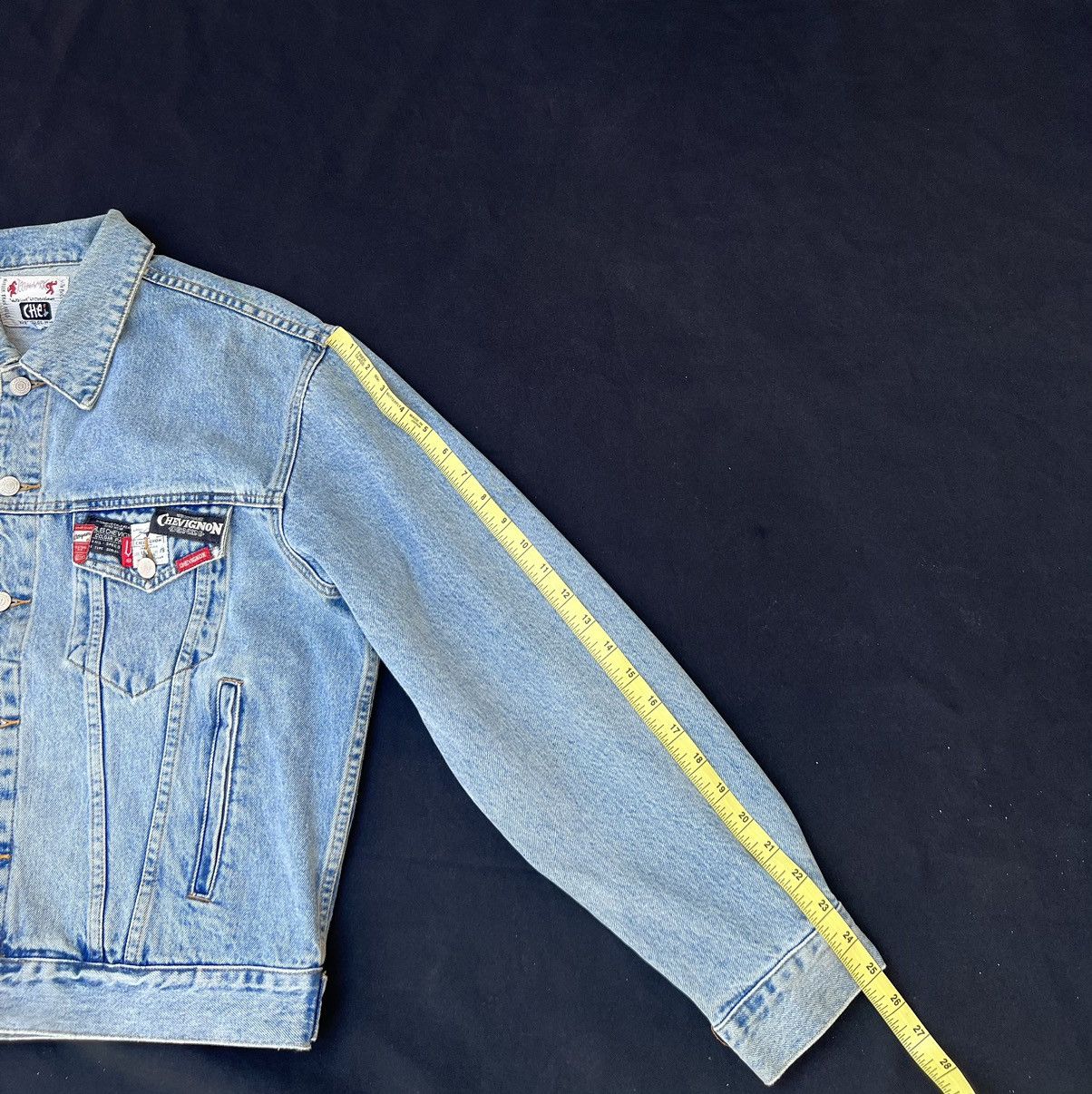Chevignon Vintage Chevignon Paris All Over Patches Denim Trucker Size US XL / EU 56 / 4 - 3 Thumbnail