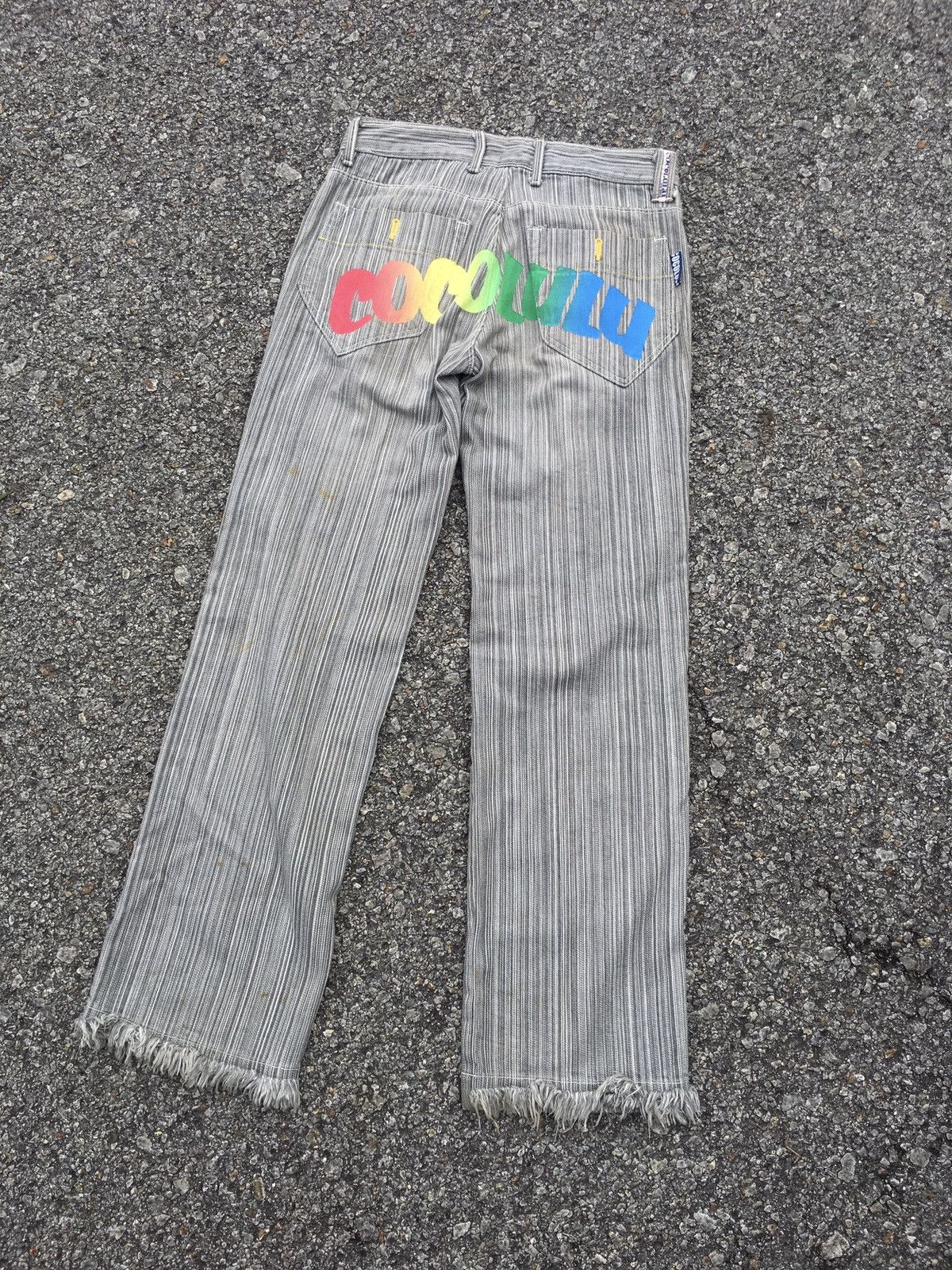 Japanese Brand × Tornado Mart FLARED🔥 COCOLULU DISTRESSED DENIM JEANS PANTS Size US 31 - 1 Thumbnail
