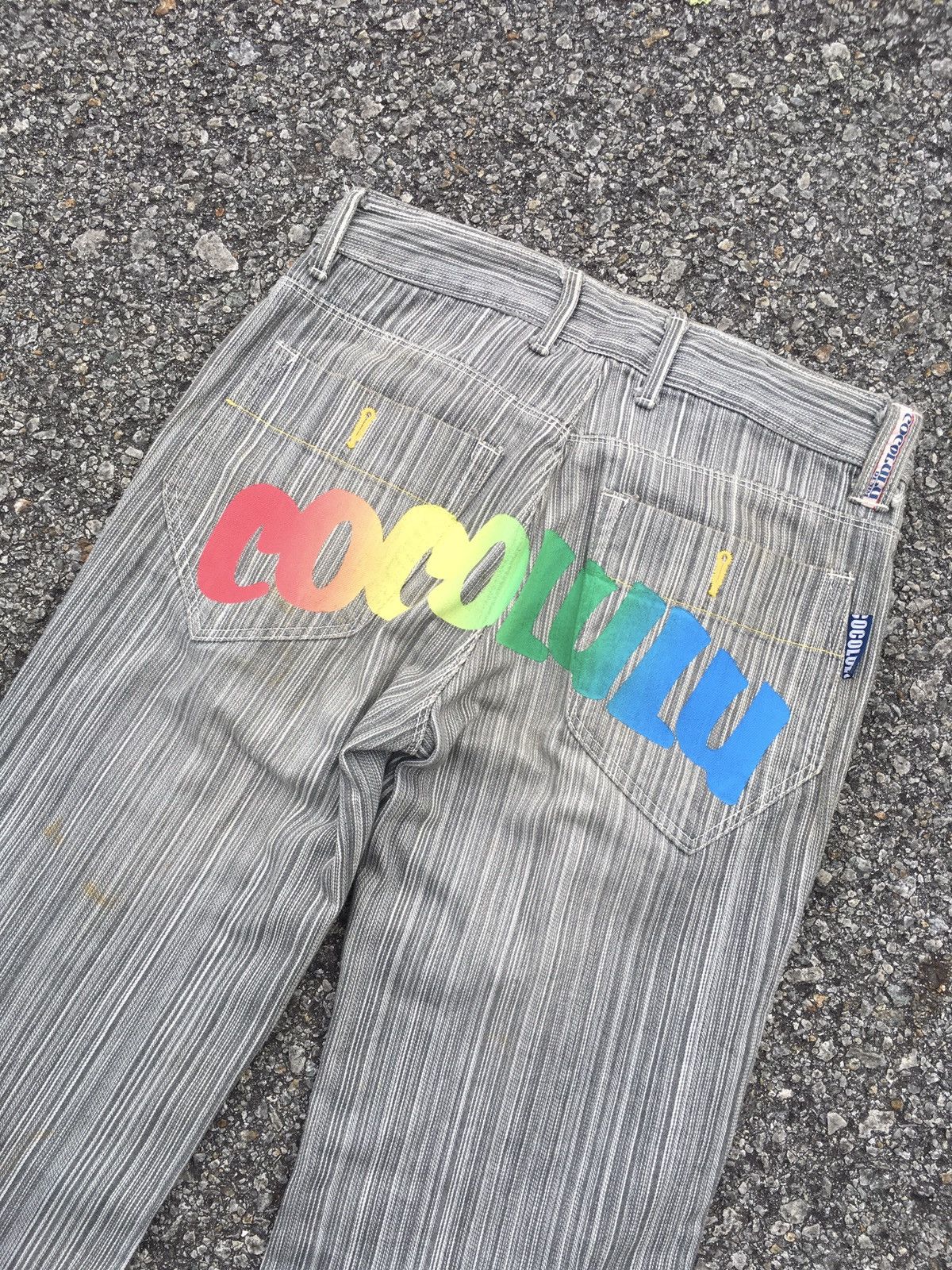 Japanese Brand × Tornado Mart FLARED🔥 COCOLULU DISTRESSED DENIM JEANS PANTS Size US 31 - 2 Thumbnail
