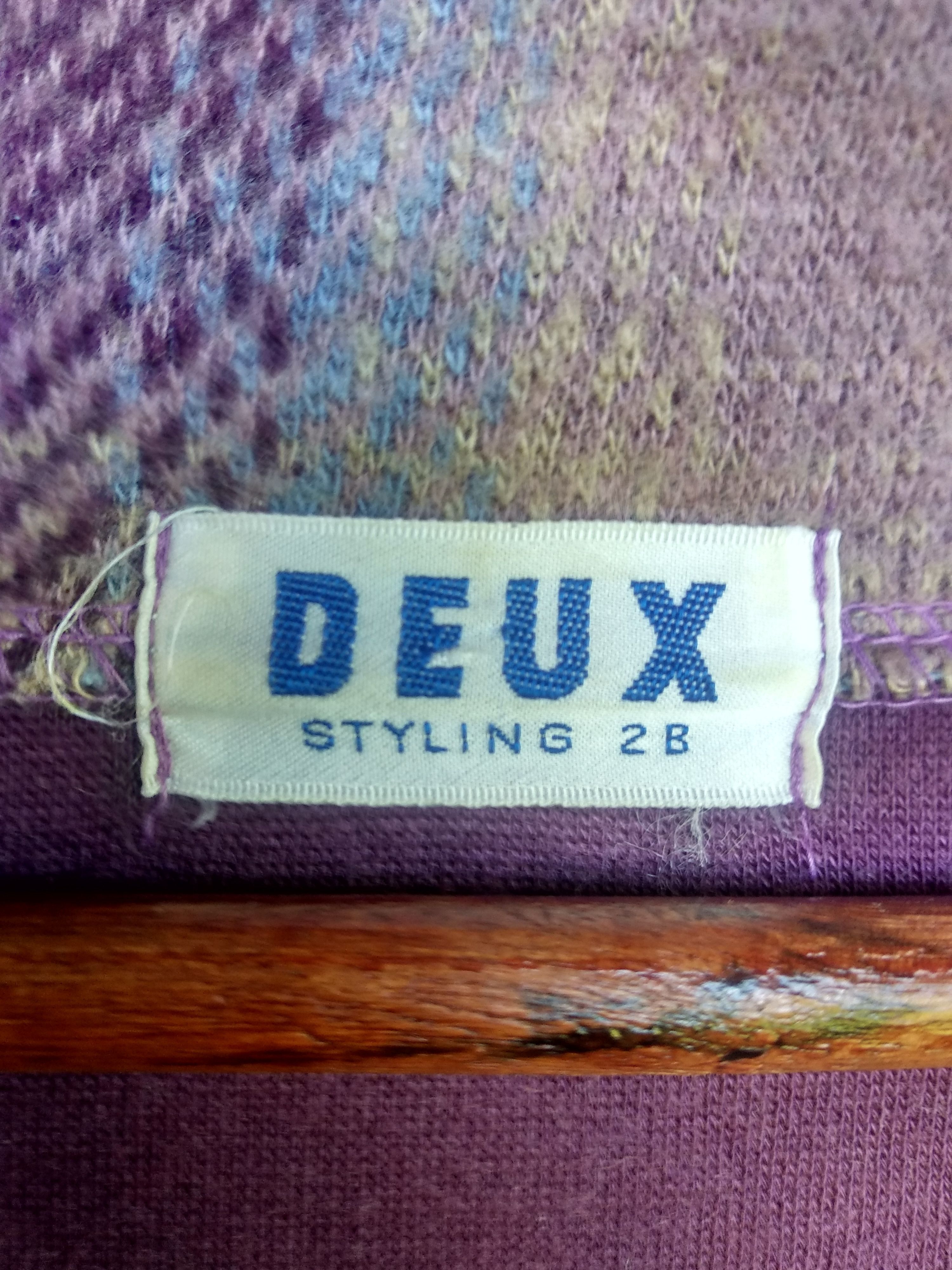 Other Vintage Deux Knitwear Sweatshirt....Rare Design Size US M / EU 48-50 / 2 - 4 Thumbnail