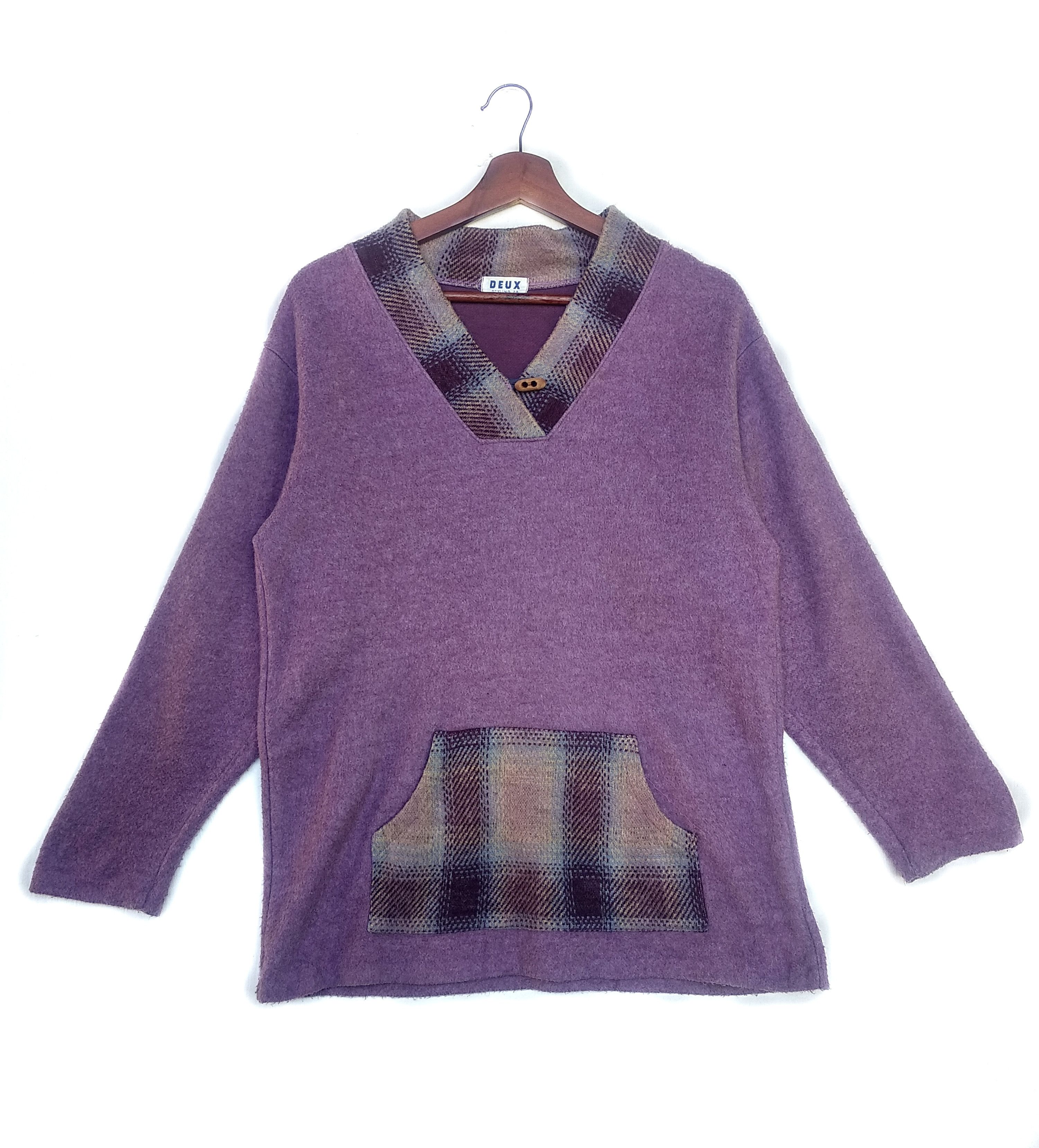 Other Vintage Deux Knitwear Sweatshirt....Rare Design Size US M / EU 48-50 / 2 - 1 Thumbnail