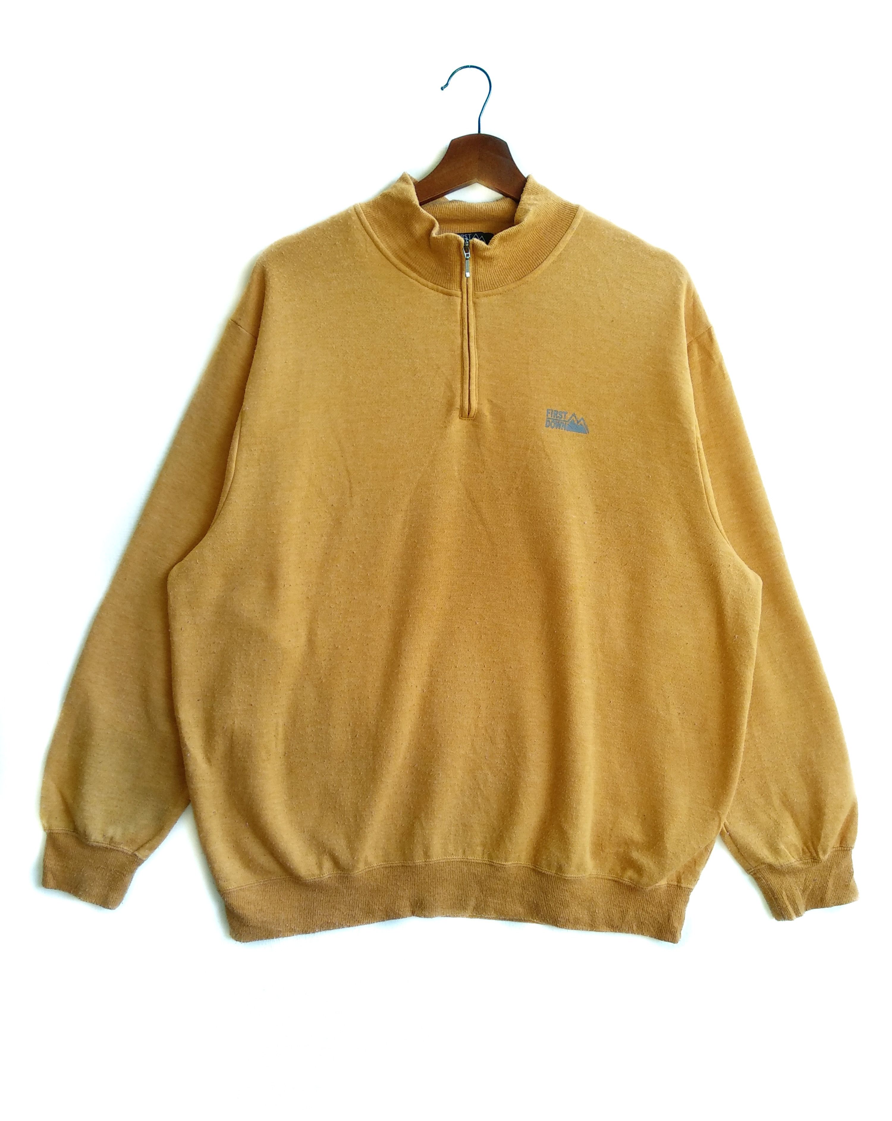 Other Vintage First Down Half Zips Sweatshirt Size US L / EU 52-54 / 3 - 1 Thumbnail