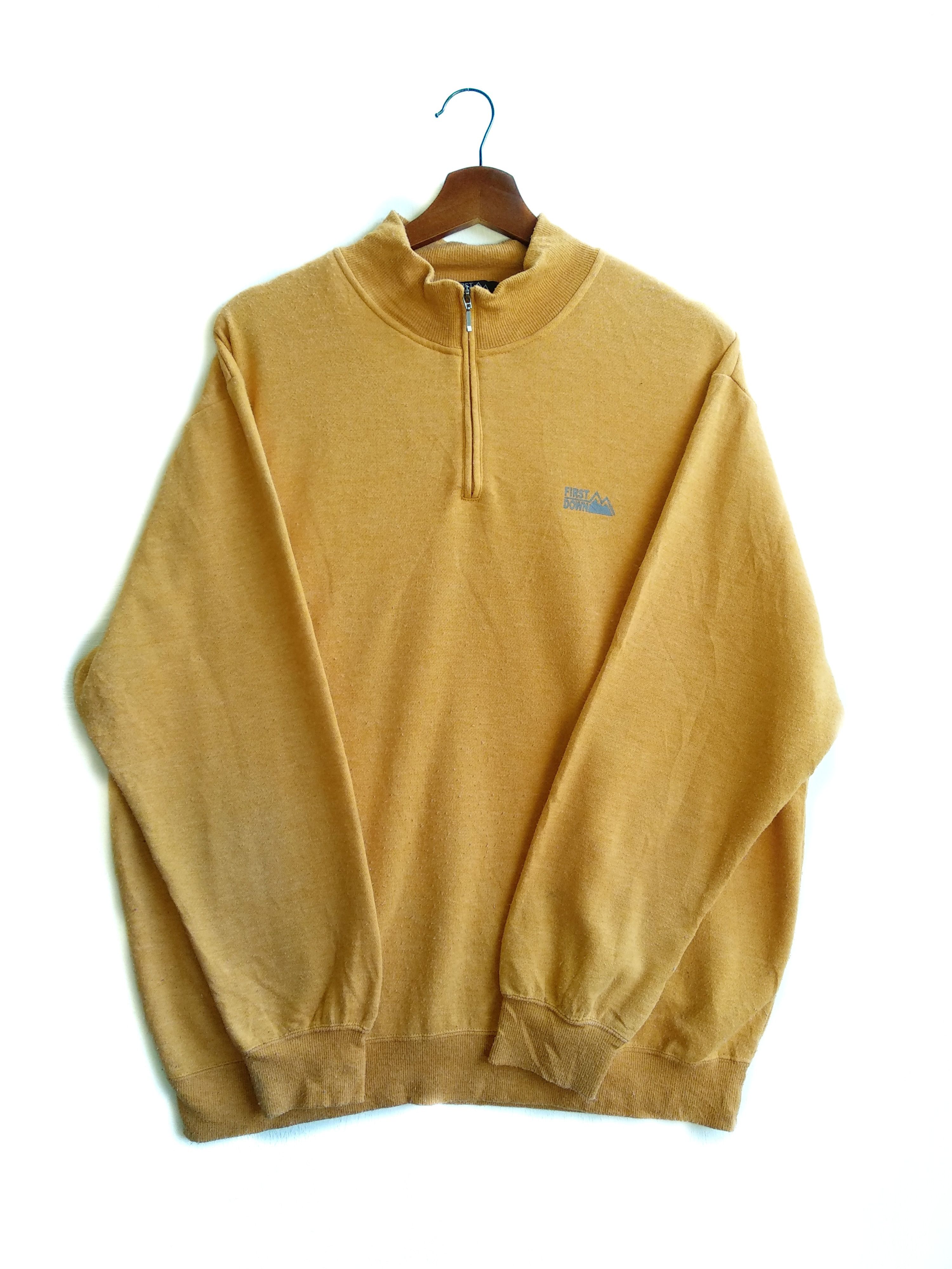 Other Vintage First Down Half Zips Sweatshirt Size US L / EU 52-54 / 3 - 2 Thumbnail