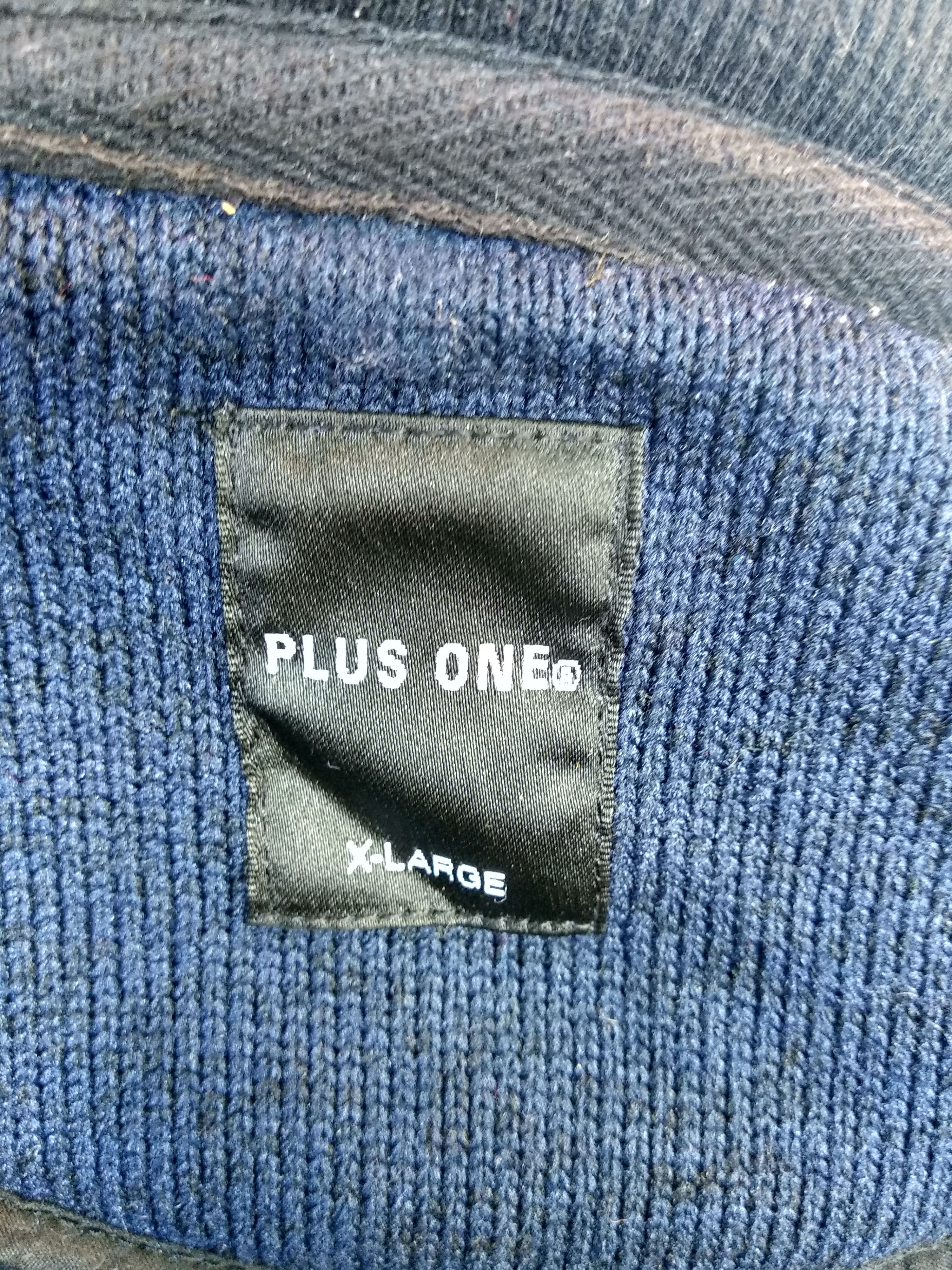 Designer Plus One Full Zipper Sweater Sweatshirt Hoodies/Size XL. Size US XL / EU 56 / 4 - 5 Thumbnail