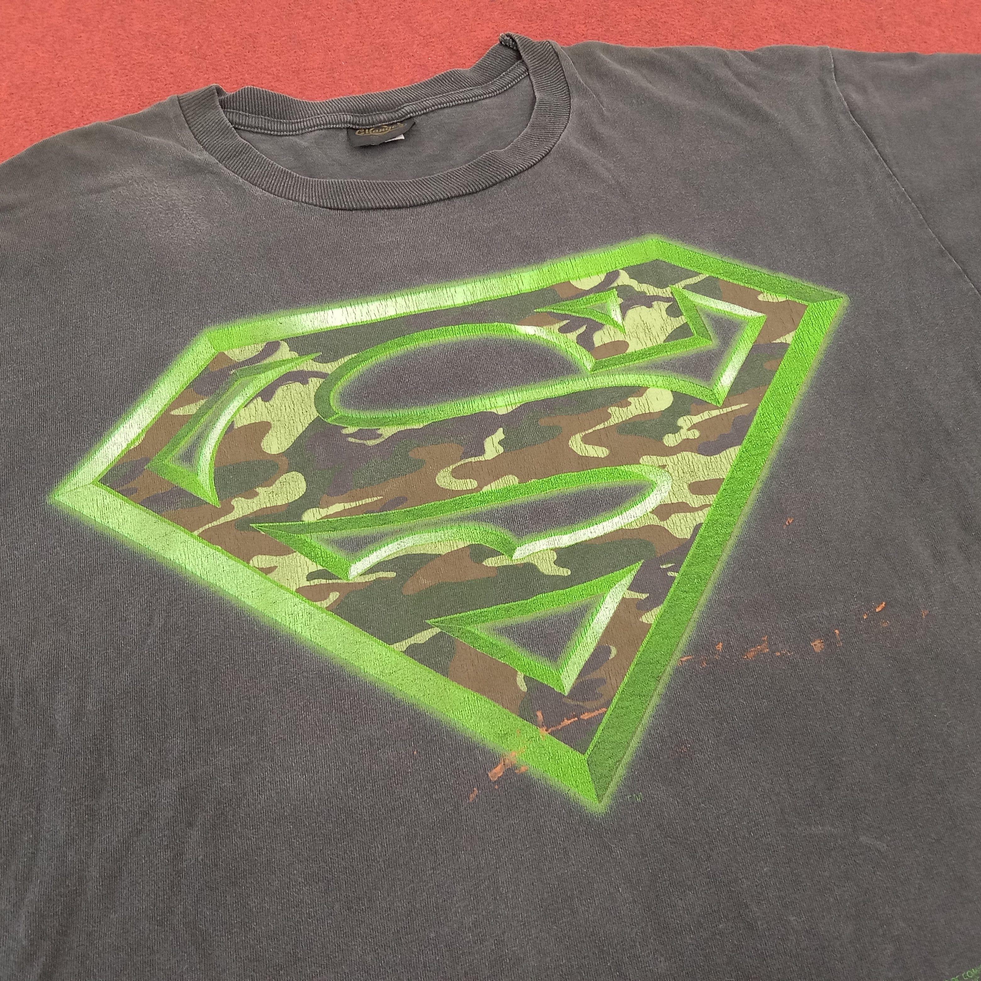 DC Comics × Vintage Superman Big Logo Dc Comic Movie Vintage Tshirt Size US XXL / EU 58 / 5 - 2 Thumbnail