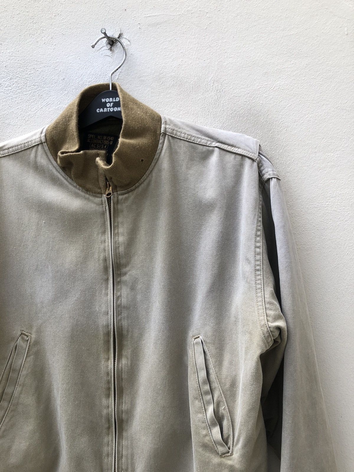 Vintage Vintage Houston Japan Wool Lining Sun Faded Tanker Jacket Size US M / EU 48-50 / 2 - 6 Thumbnail