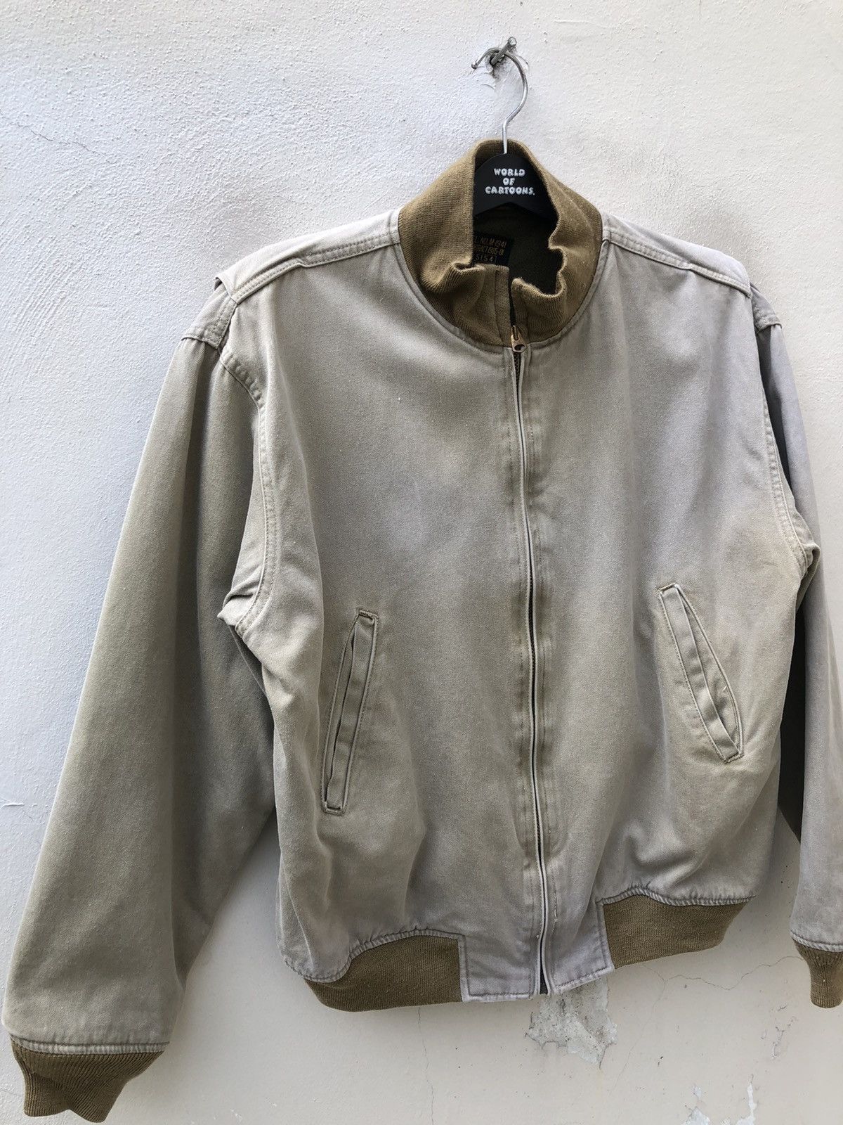 Vintage Vintage Houston Japan Wool Lining Sun Faded Tanker Jacket Size US M / EU 48-50 / 2 - 7 Thumbnail