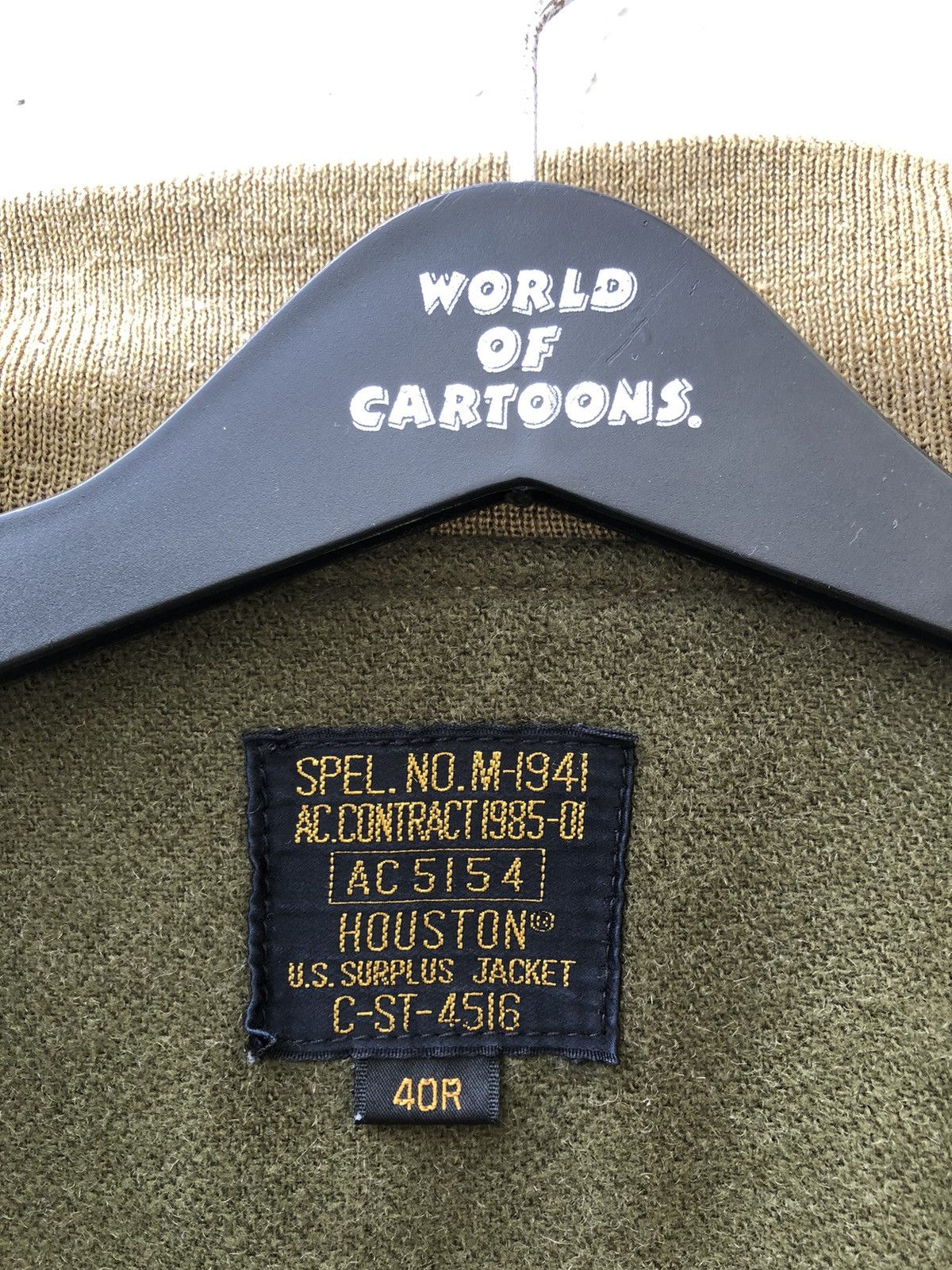 Vintage Vintage Houston Japan Wool Lining Sun Faded Tanker Jacket Size US M / EU 48-50 / 2 - 14 Thumbnail