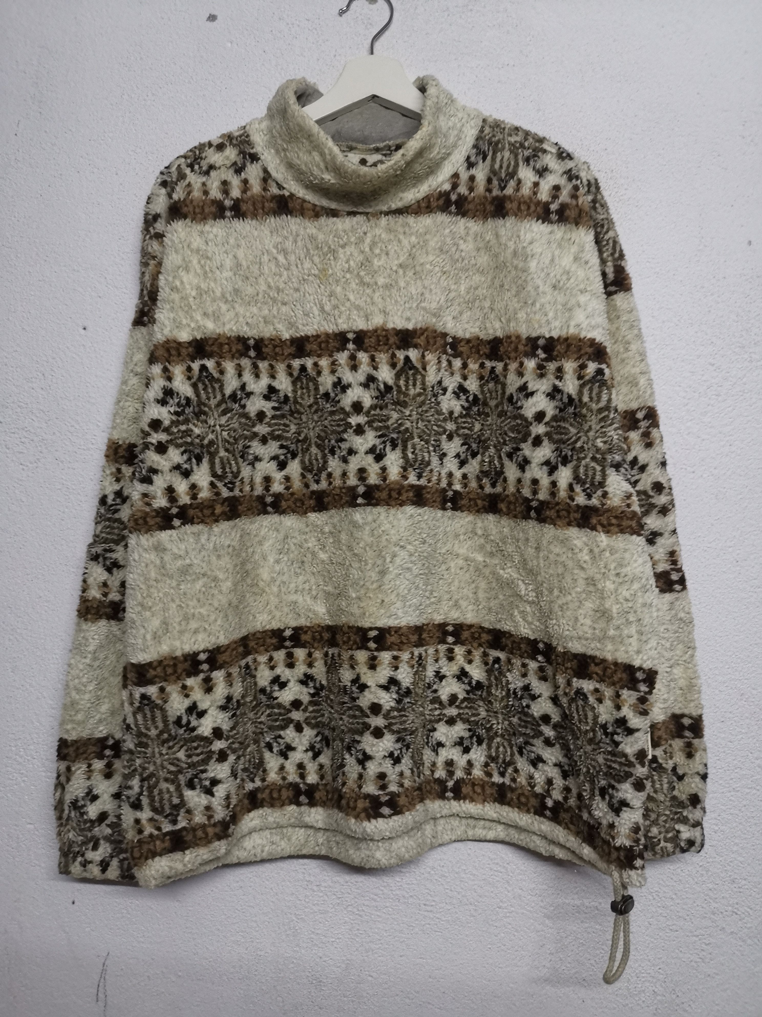 image of Made In Japan Ellesse By Goldwin Fleece Sweater in Brown, Men's (Size Large)