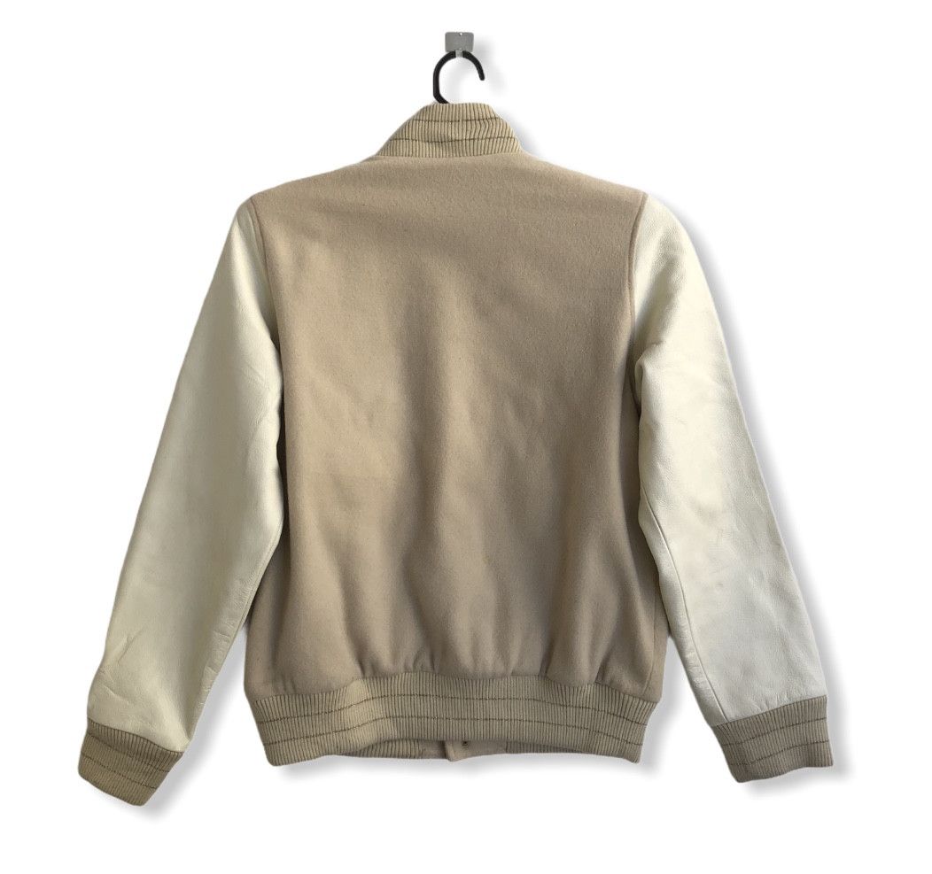 Japanese Brand X-GIRL COW HIDE LEATHER & WOOL VARSITY JACKET Size US S / EU 44-46 / 1 - 2 Thumbnail