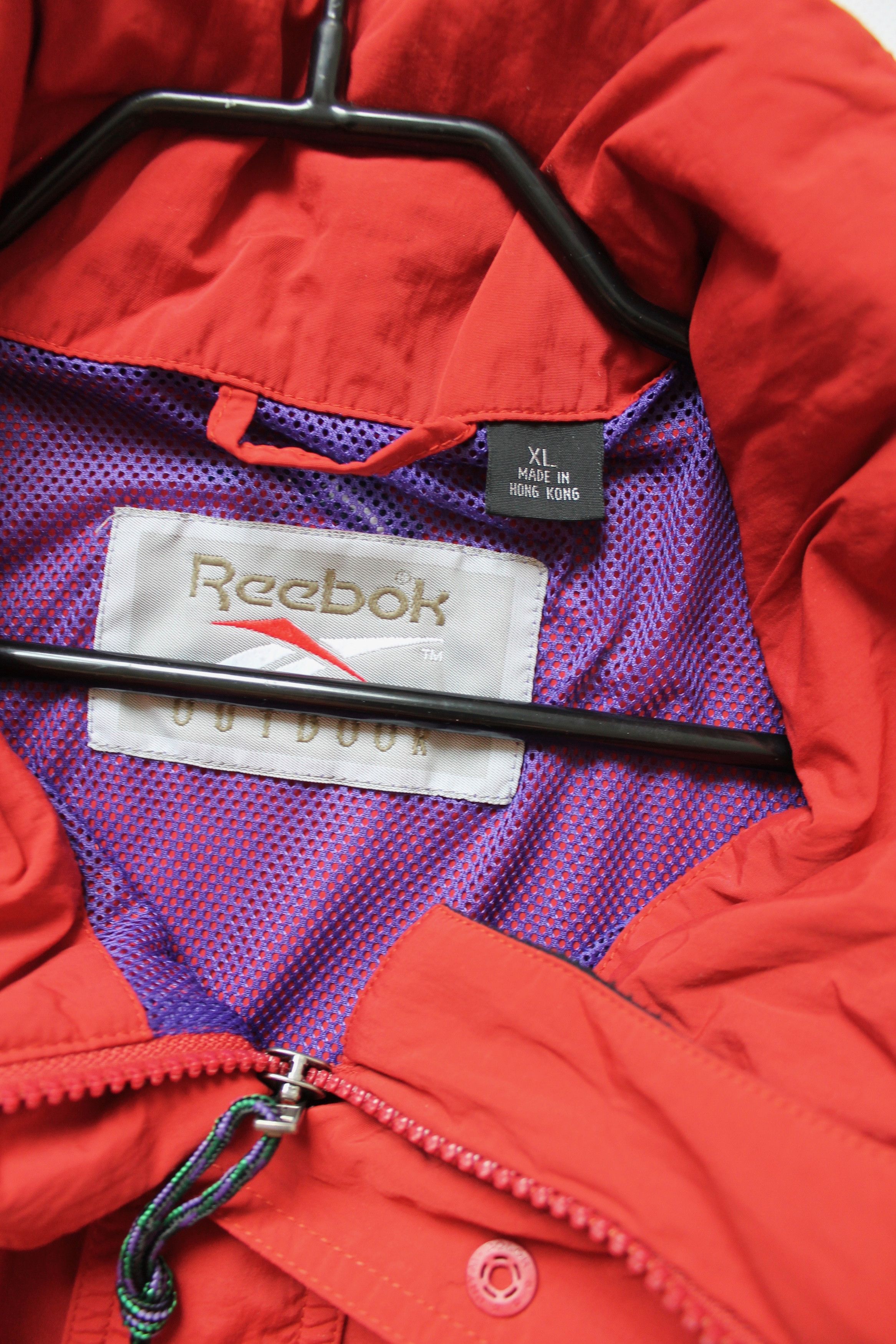 Reebok × Vintage 90's REEBOK Anorak Light Jacket Packable Windbreaker Size US XL / EU 56 / 4 - 10 Thumbnail