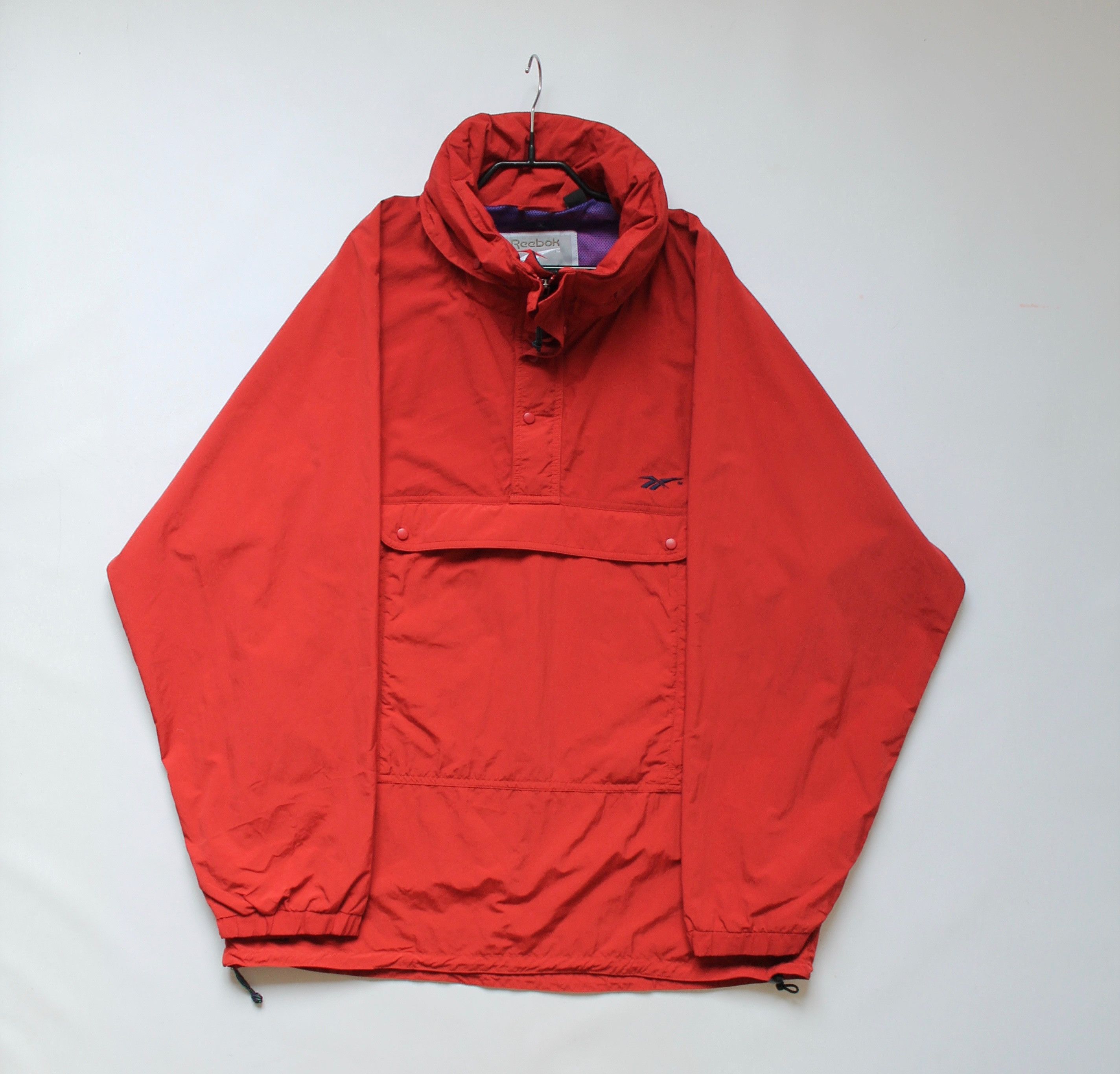 Reebok × Vintage 90's REEBOK Anorak Light Jacket Packable Windbreaker Size US XL / EU 56 / 4 - 1 Thumbnail