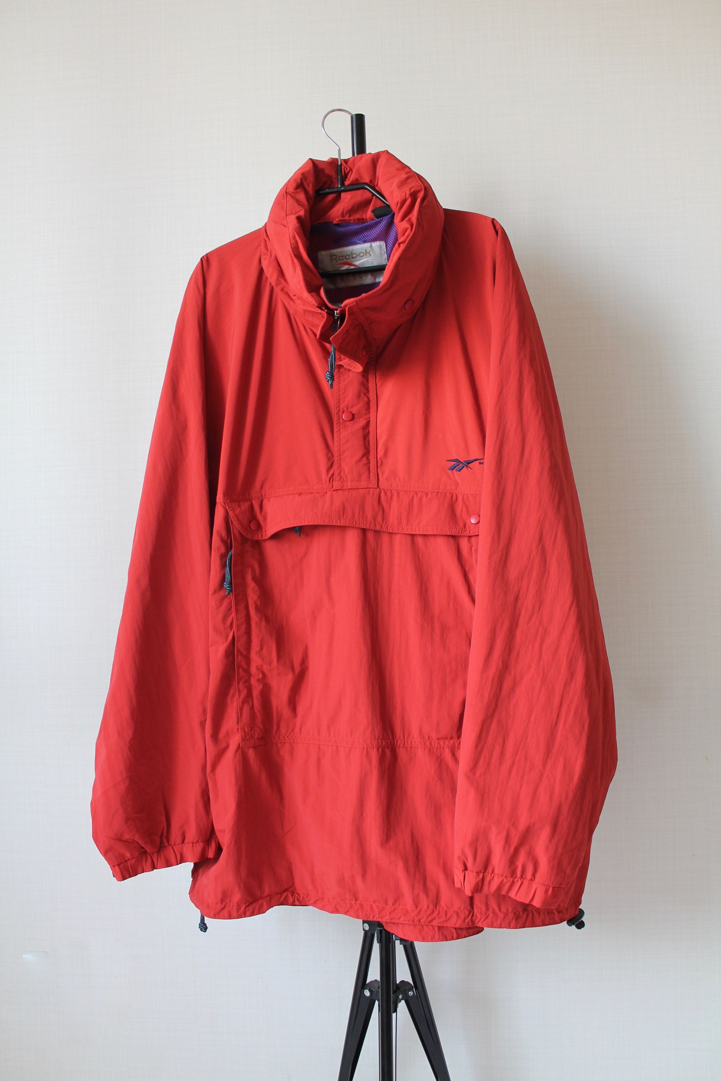 Reebok × Vintage 90's REEBOK Anorak Light Jacket Packable Windbreaker Size US XL / EU 56 / 4 - 2 Thumbnail