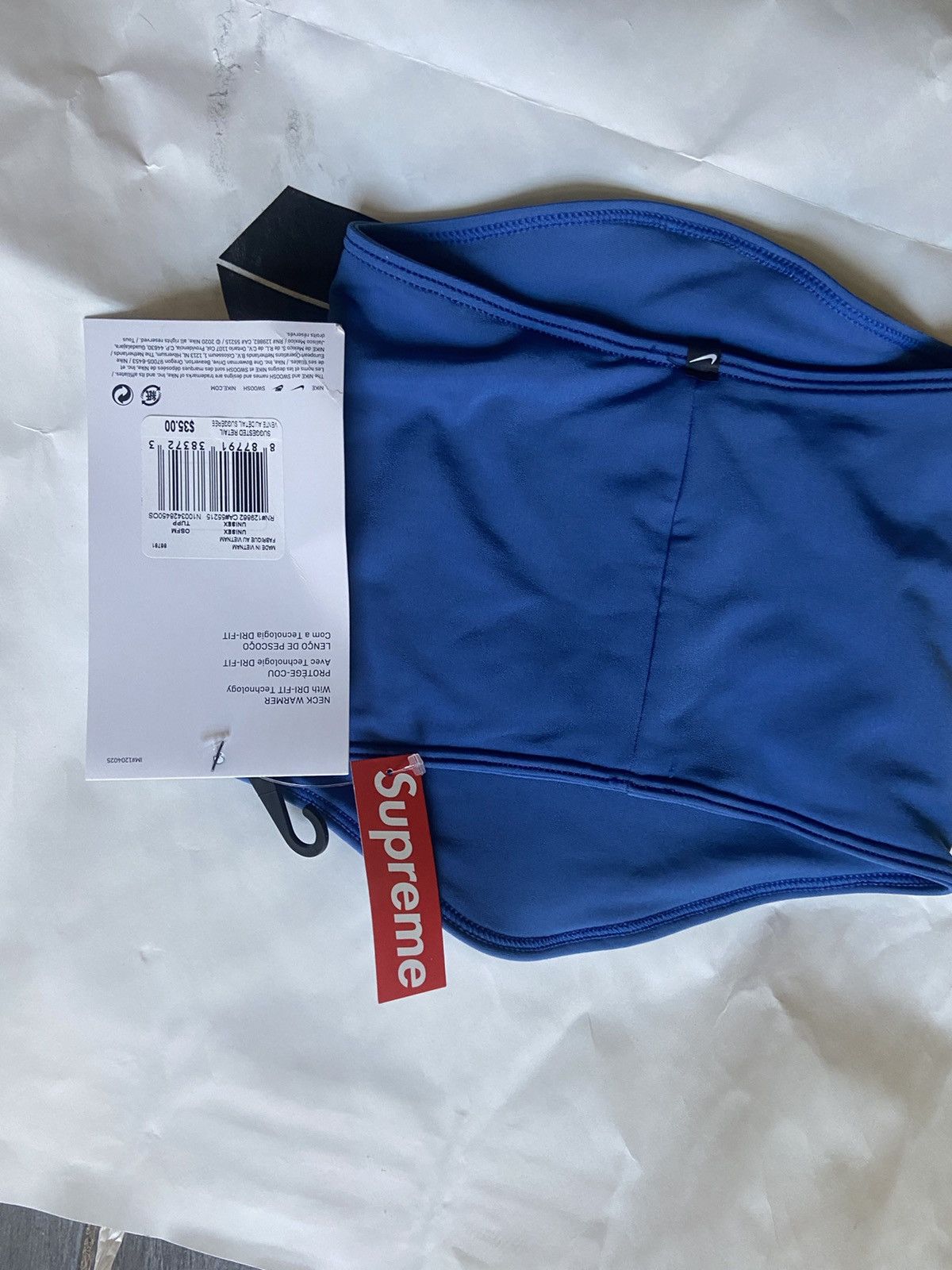 Nike × Supreme Supreme Nike Neck Warmer Blue Size ONE SIZE - 2 Thumbnail