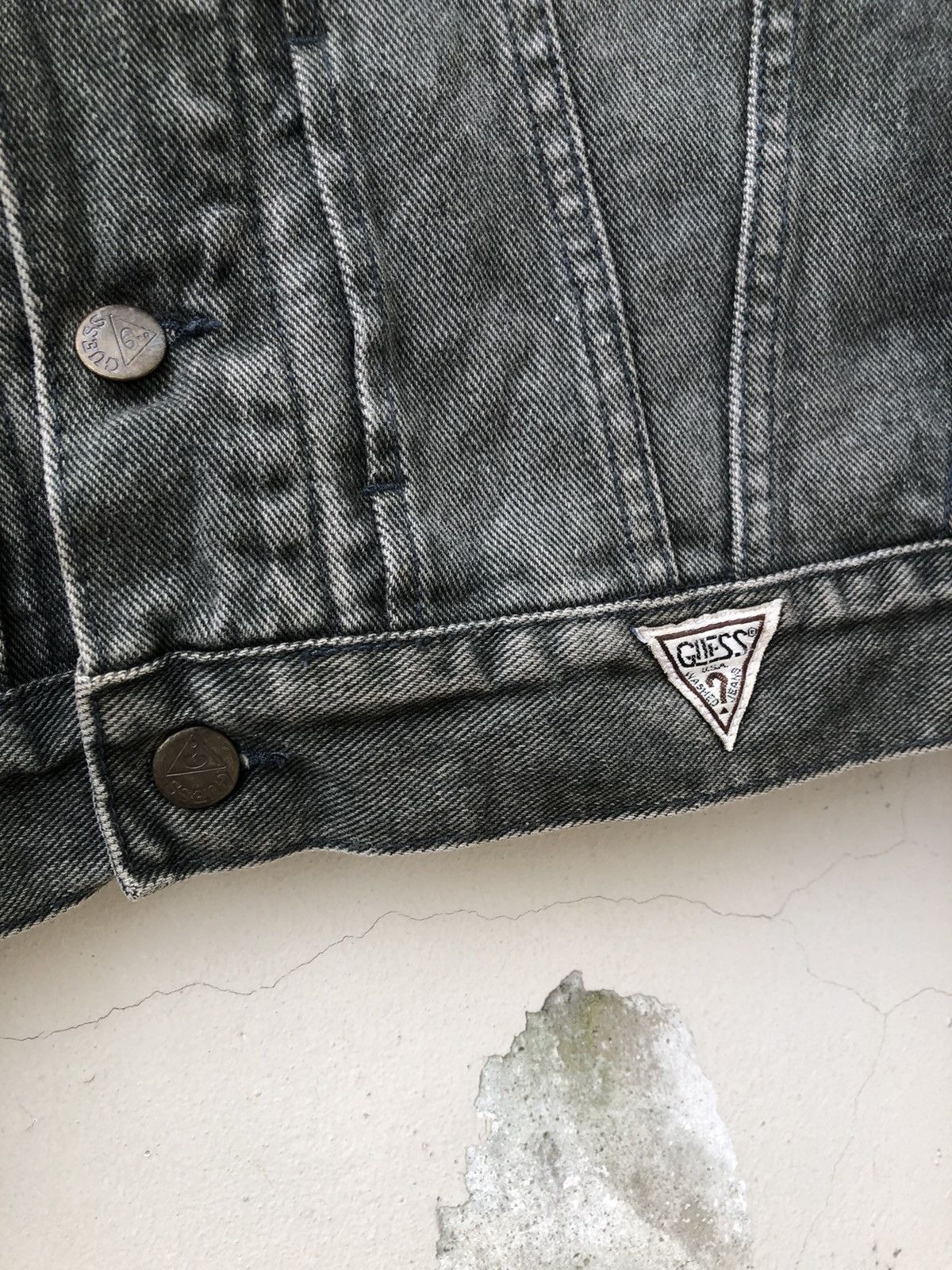 Guess Vintage 90s Guess Usa Baggy Faded Green Denim Jacket Classic Size US S / EU 44-46 / 1 - 6 Thumbnail