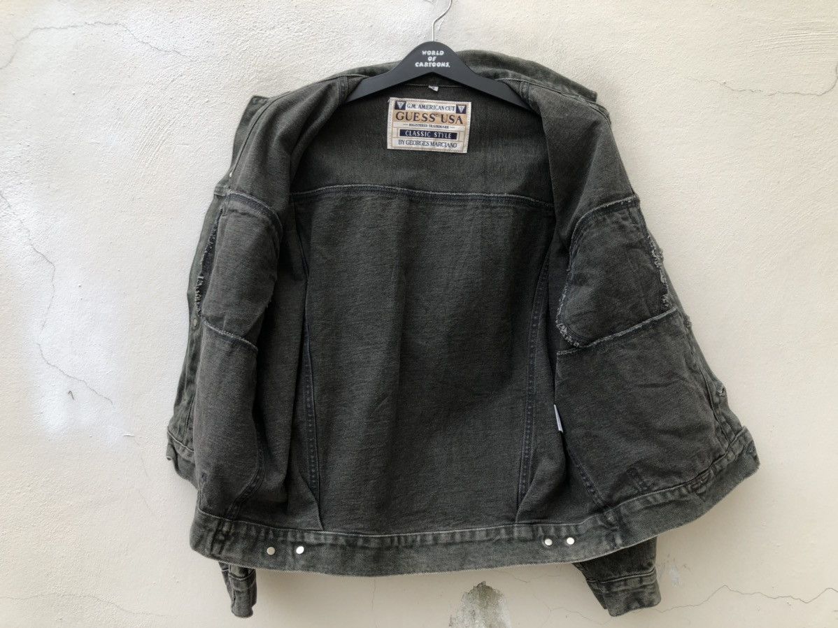 Guess Vintage 90s Guess Usa Baggy Faded Green Denim Jacket Classic Size US S / EU 44-46 / 1 - 15 Thumbnail