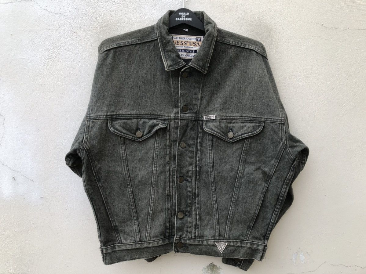 Guess Vintage 90s Guess Usa Baggy Faded Green Denim Jacket Classic Size US S / EU 44-46 / 1 - 9 Thumbnail
