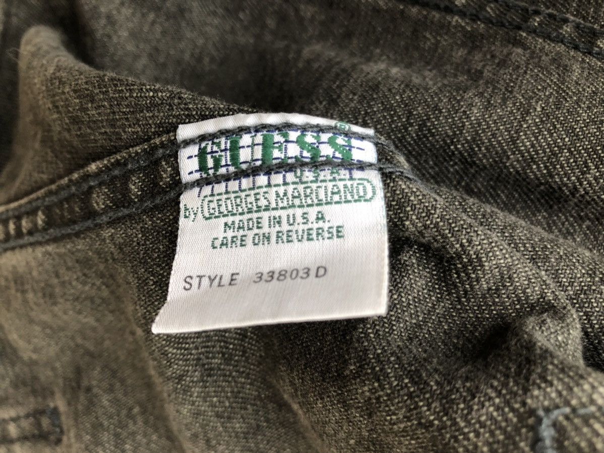 Guess Vintage 90s Guess Usa Baggy Faded Green Denim Jacket Classic Size US S / EU 44-46 / 1 - 17 Thumbnail