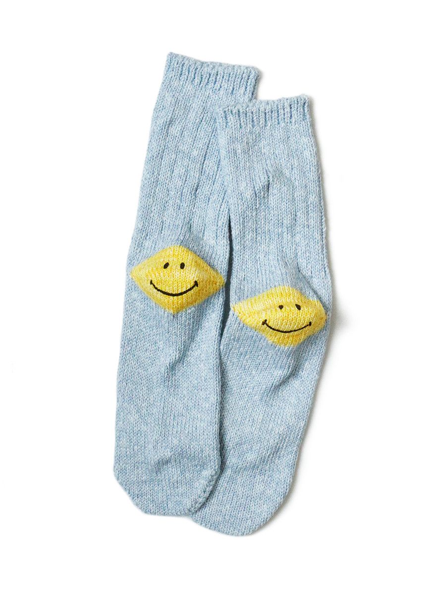 Kapital blue trucker cap $90 Brand new Kapital maroon smiley socks