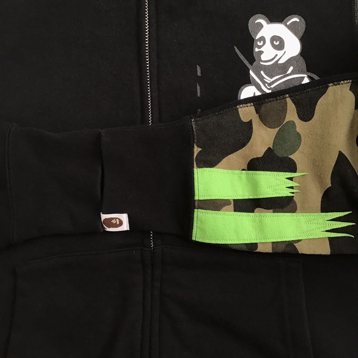 Bape BAPE Panda full zip hoodie a bathing ape black 1st camo Size US S / EU 44-46 / 1 - 6 Thumbnail