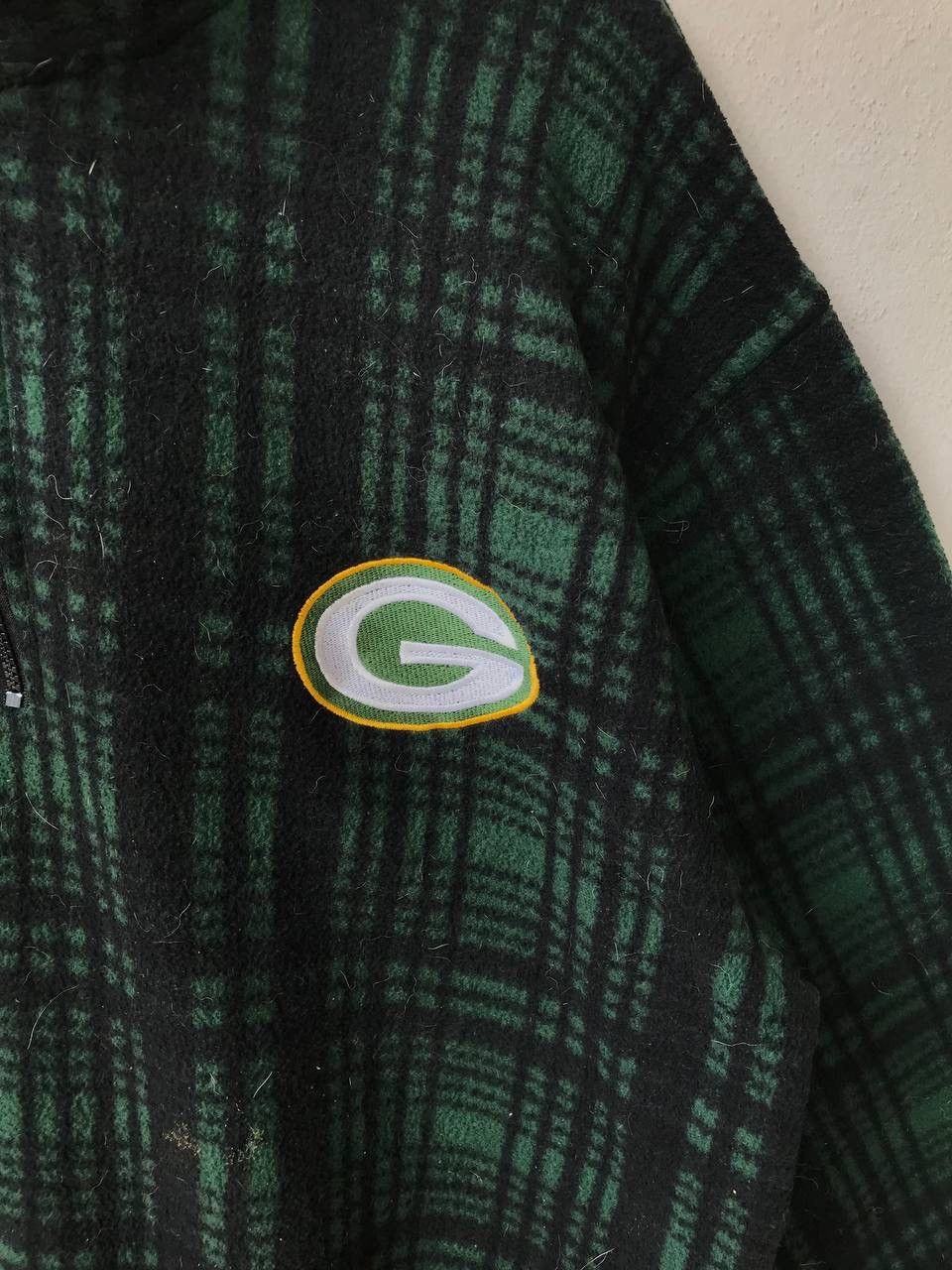 Logo Athletic VINTAGE GREEN BAY PACKERS NFL CHECKED FLEECE PULLOVER LOOSE Size US L / EU 52-54 / 3 - 3 Thumbnail