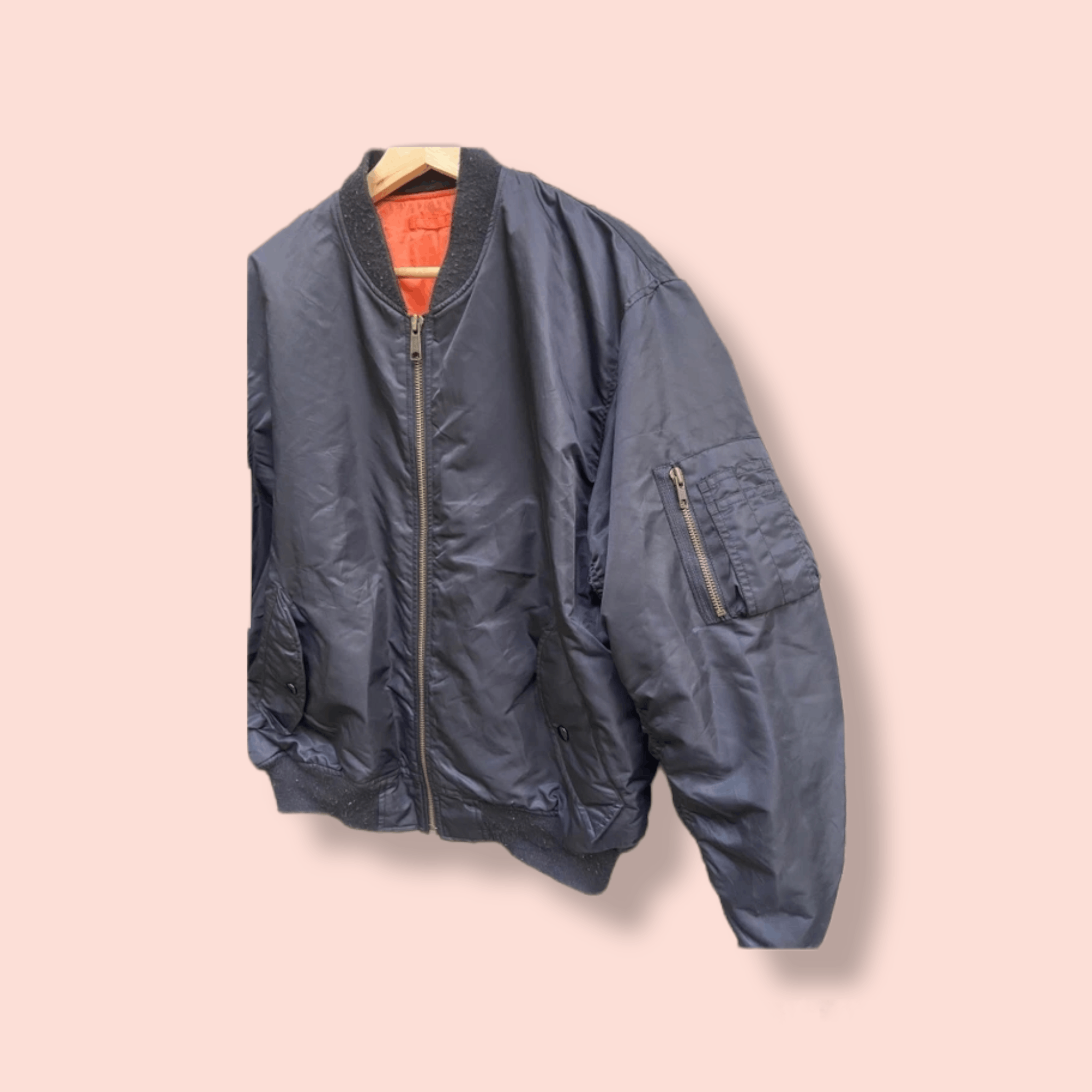 Japanese Brand × Uniqlo VINTAGE UNIQLO FLIGHT BOMBER JACKET Size US XL / EU 56 / 4 - 6 Thumbnail