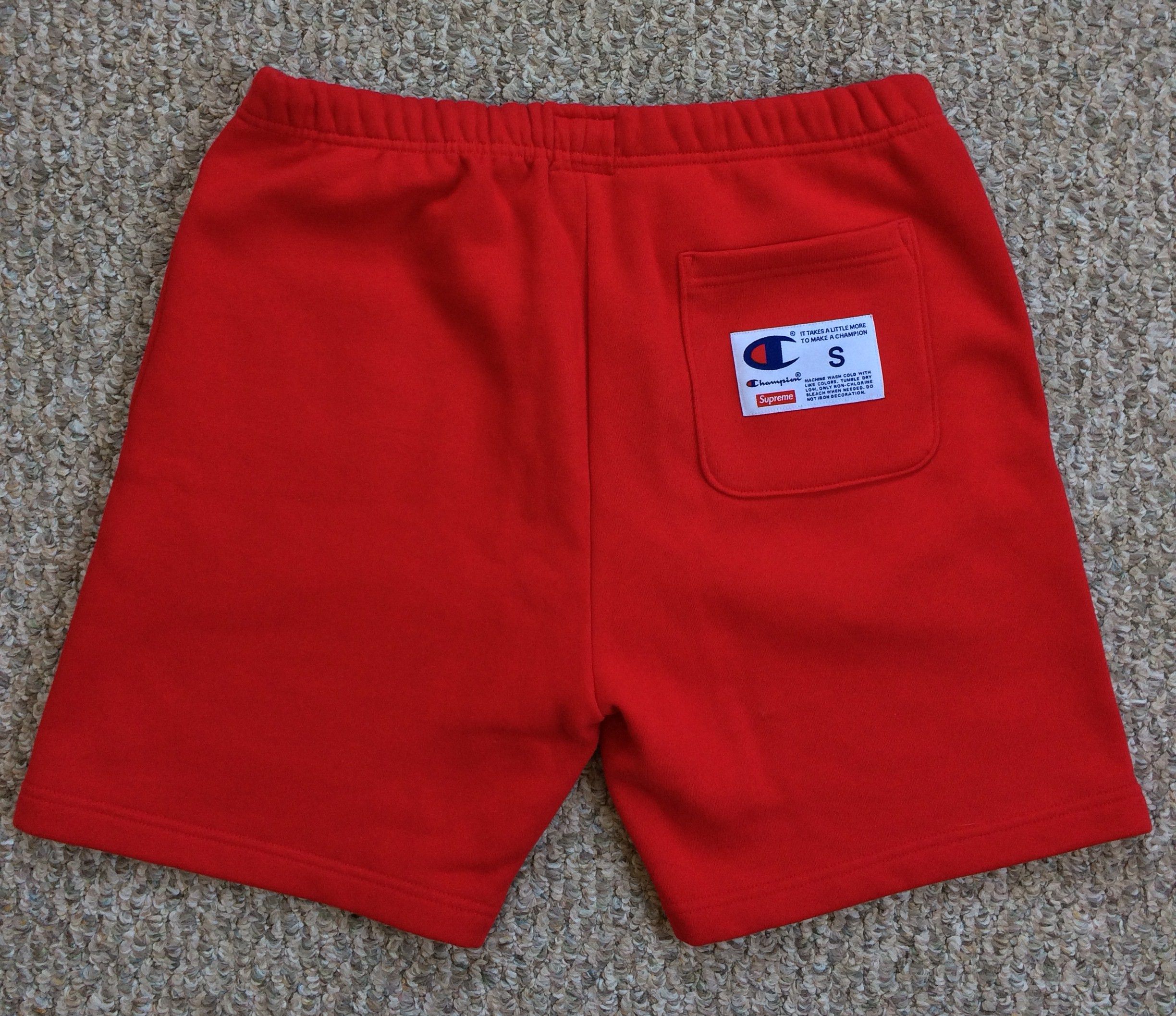 Champion × Supreme S/S 2018 Supreme x Champion Sweat Shorts size small Size US 30 / EU 46 - 6 Thumbnail