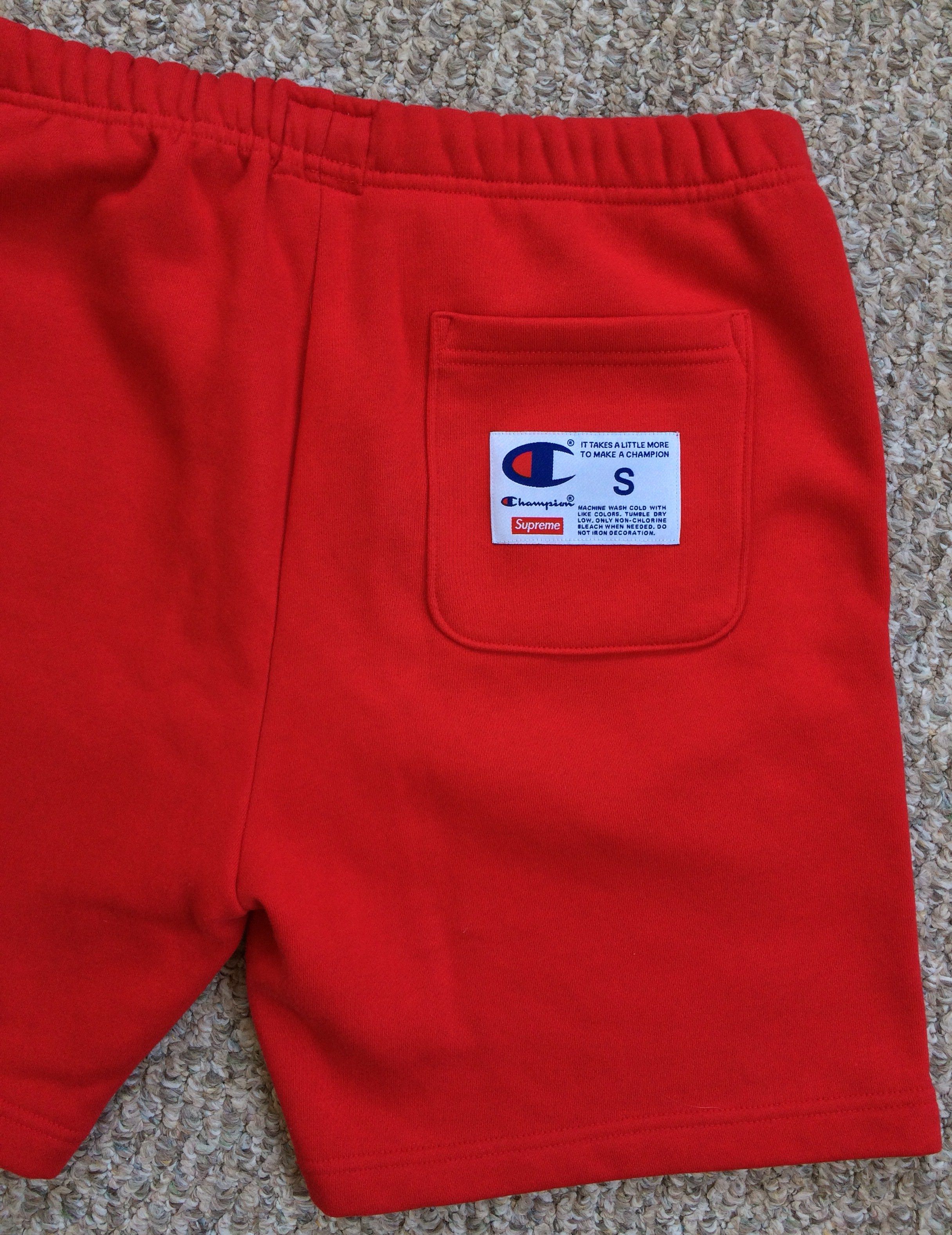 Champion × Supreme S/S 2018 Supreme x Champion Sweat Shorts size small Size US 30 / EU 46 - 8 Thumbnail