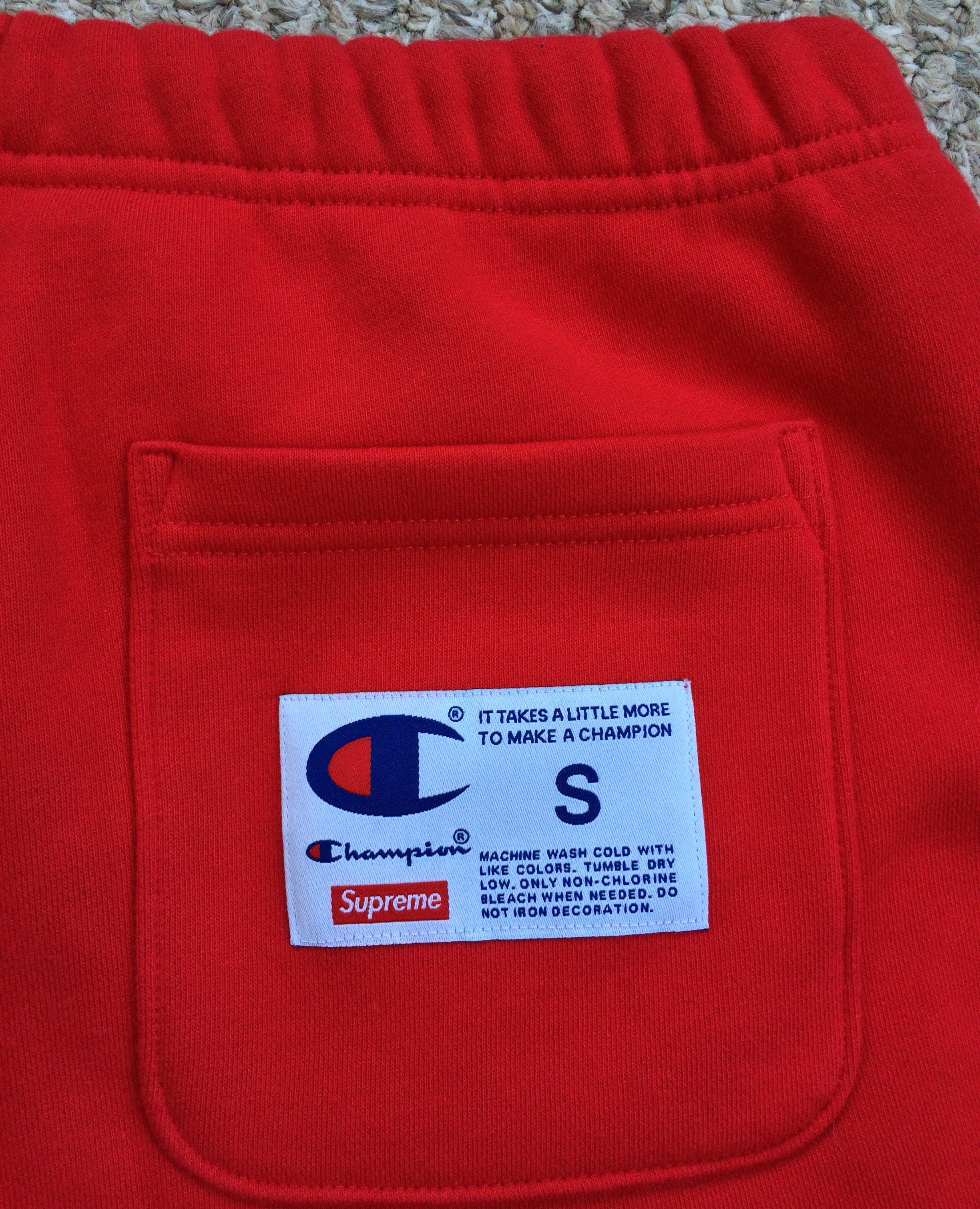 Champion × Supreme S/S 2018 Supreme x Champion Sweat Shorts size small Size US 30 / EU 46 - 9 Thumbnail