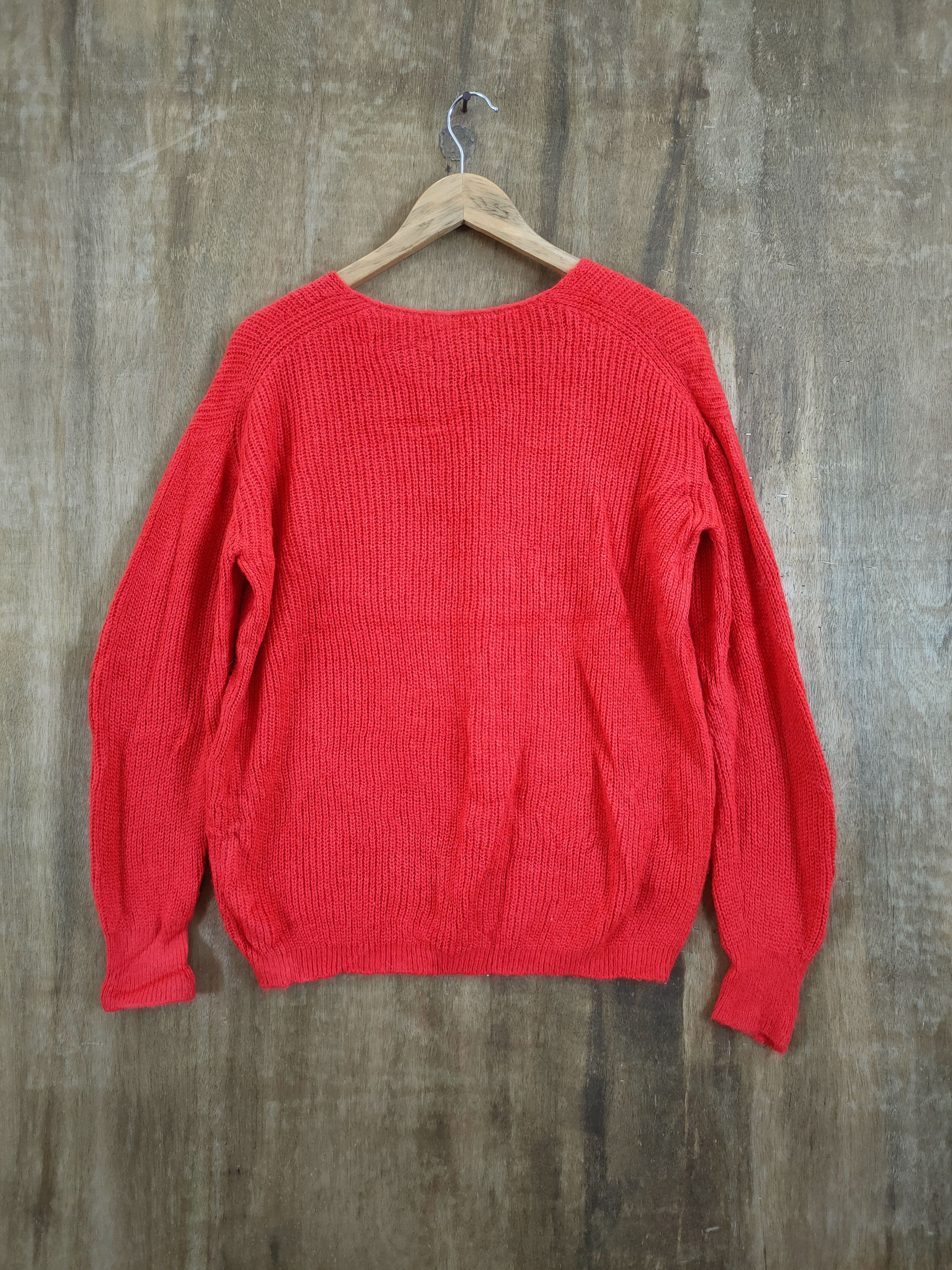 Japanese Brand D Qtume red knitwear sweatshirt made in japan #46-940 Size US M / EU 48-50 / 2 - 10 Thumbnail