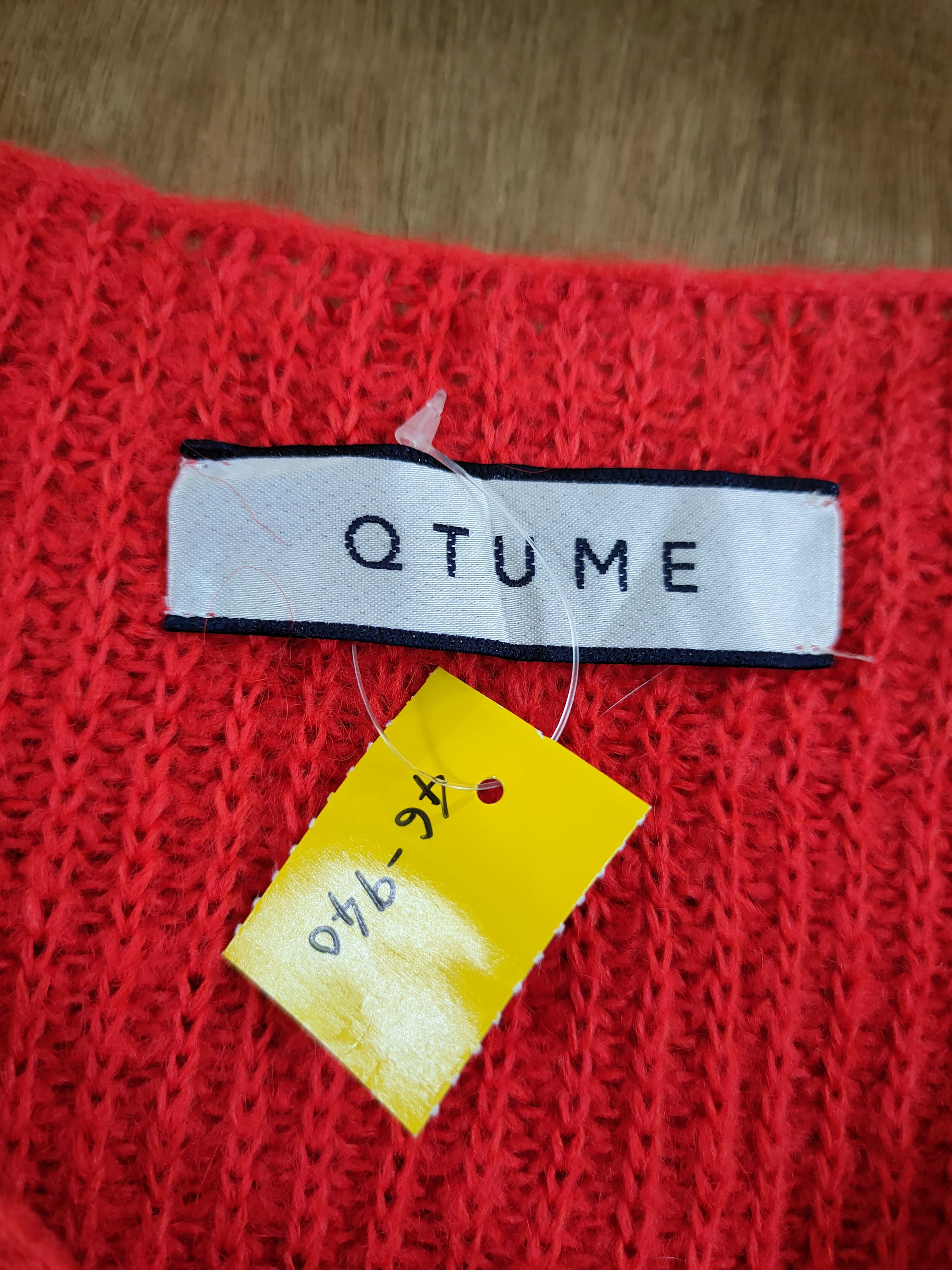 Japanese Brand D Qtume red knitwear sweatshirt made in japan #46-940 Size US M / EU 48-50 / 2 - 5 Thumbnail