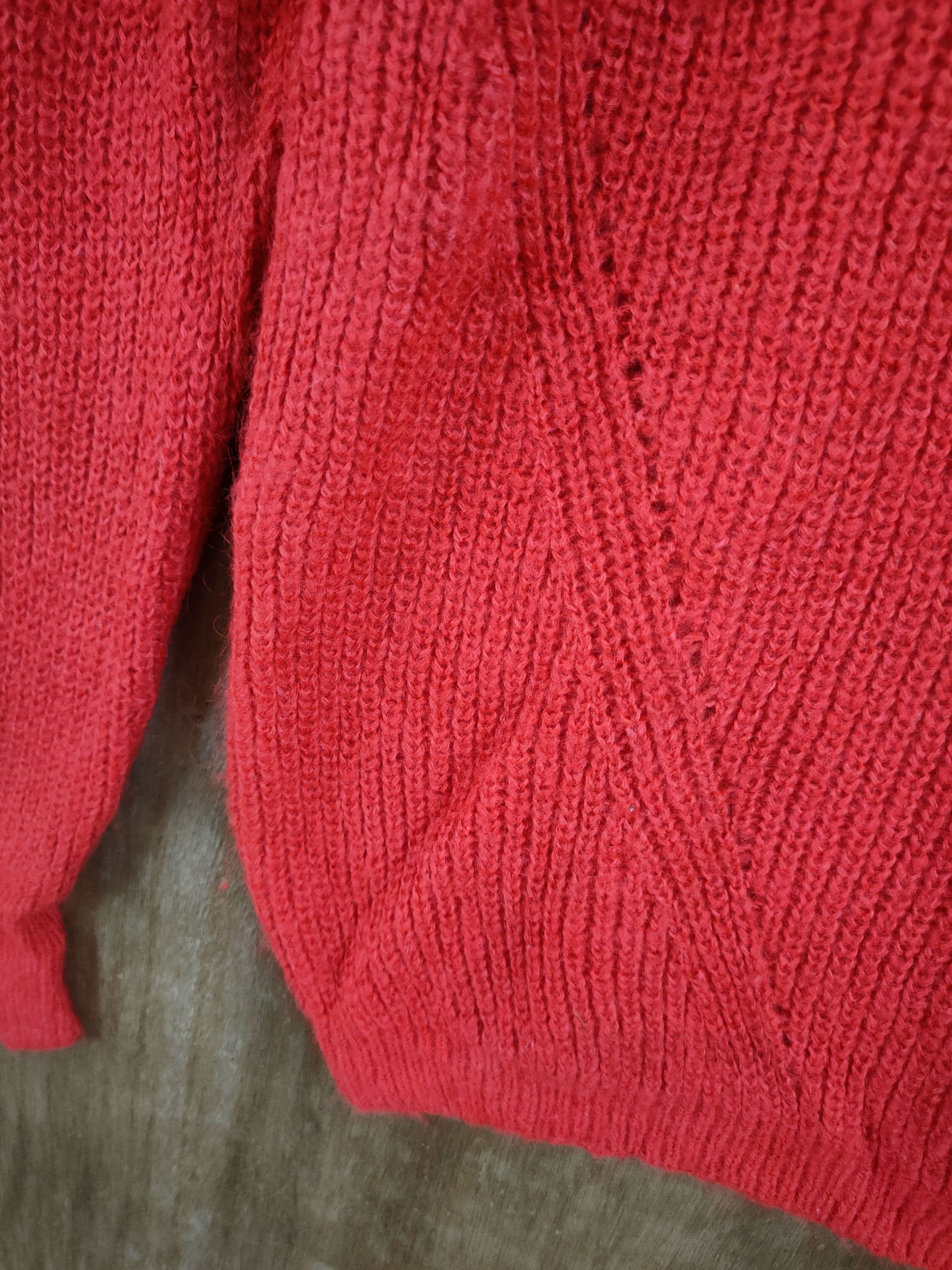 Japanese Brand D Qtume red knitwear sweatshirt made in japan #46-940 Size US M / EU 48-50 / 2 - 4 Thumbnail