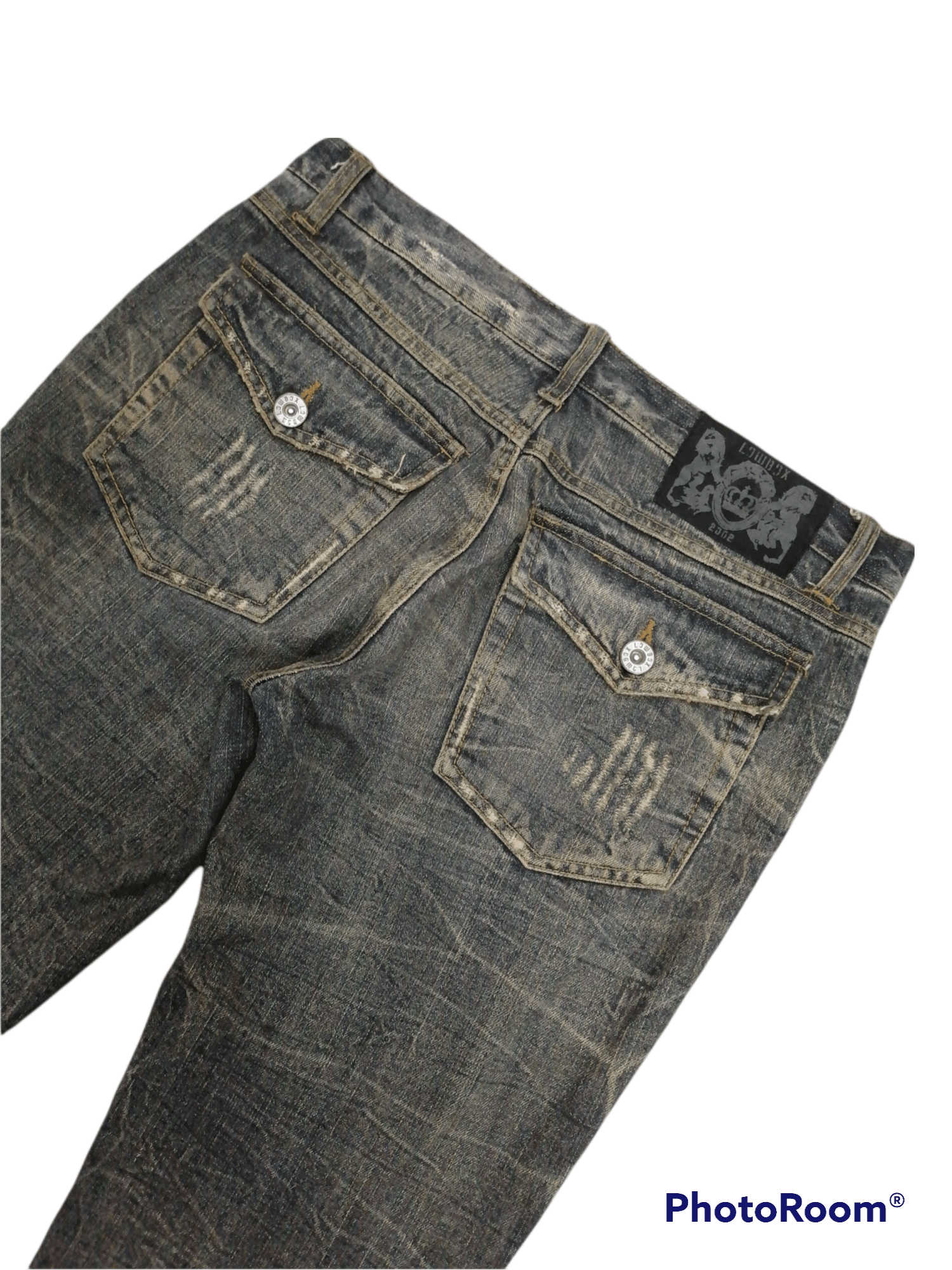 Hysteric Glamour × Japanese Brand HOT🔥Lowbox Flare Distressed Denim Pants Size US 32 / EU 48 - 6 Thumbnail