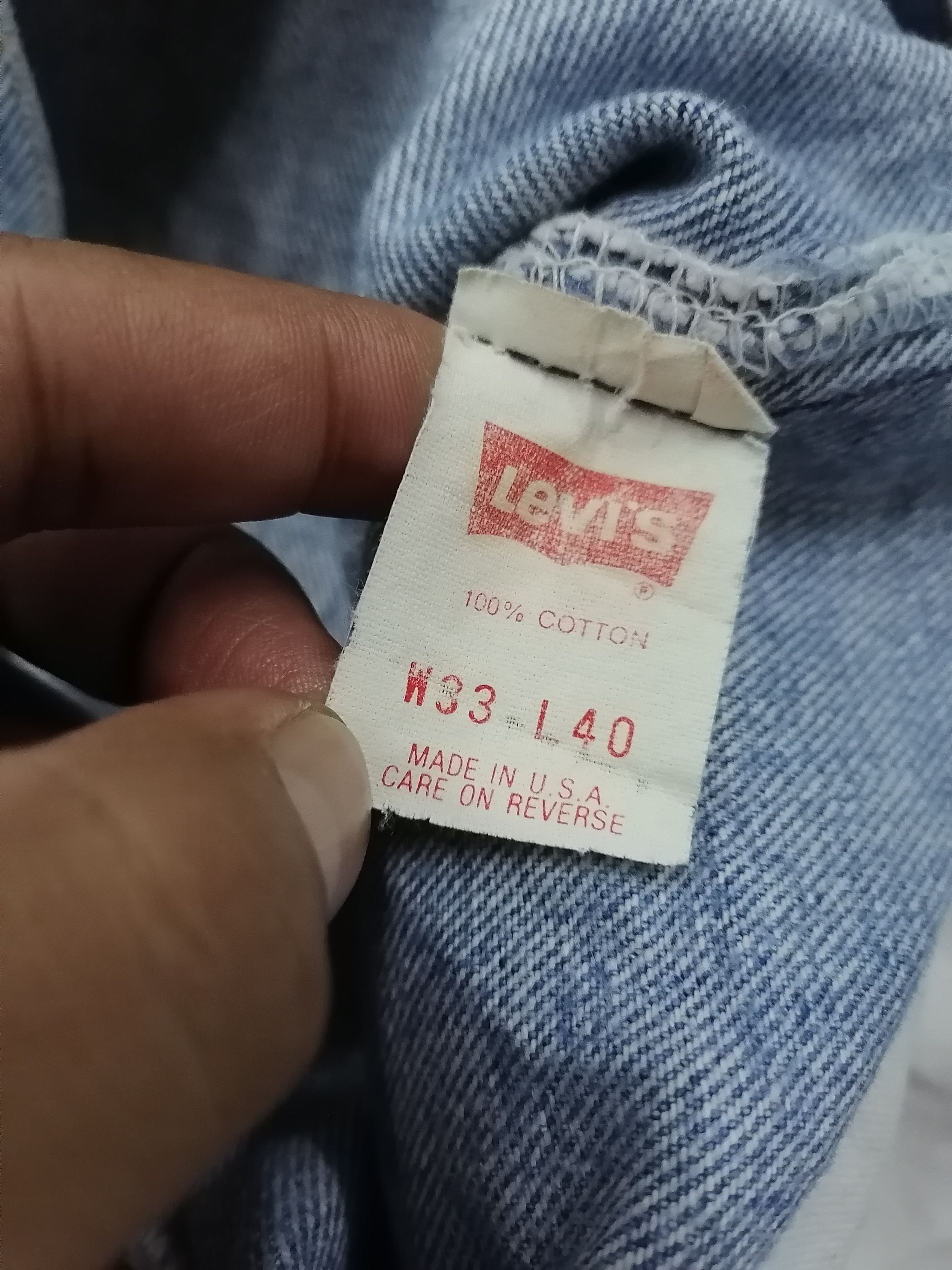 Levi's Vintage Clothing Vintage 90s Levi's 501 Faded Blue Distressed Denim Pants Size US 30 / EU 46 - 10 Thumbnail