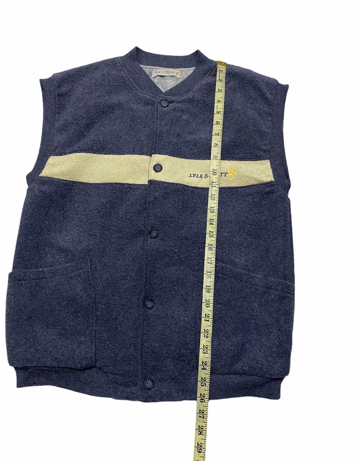 Japanese Brand × Lyle & Scott × Vintage Vintage Lyle & Scott Fleece Vest Jacket Size US M / EU 48-50 / 2 - 12 Thumbnail
